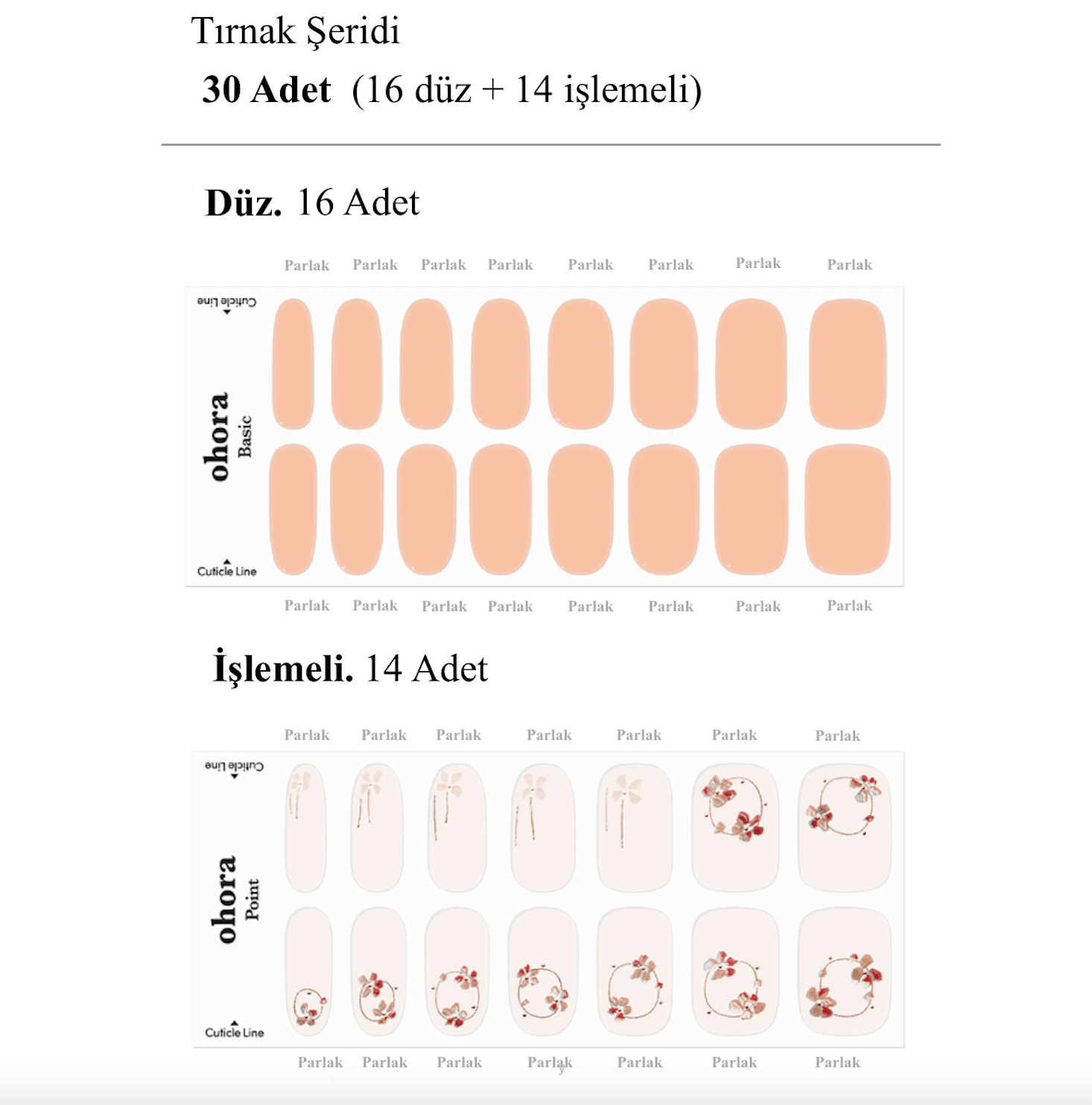 N Delicate Jel Tırnak 30 Adet, 2 Kullanım