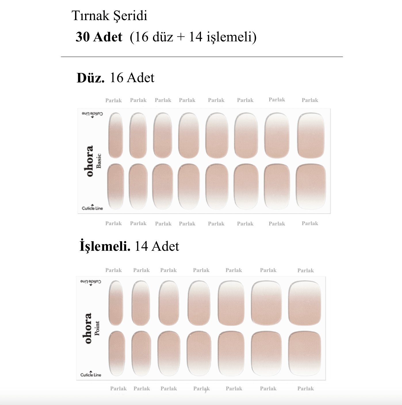 N Mild Latte Jel Tırnak 30 Adet, 2 Kullanım