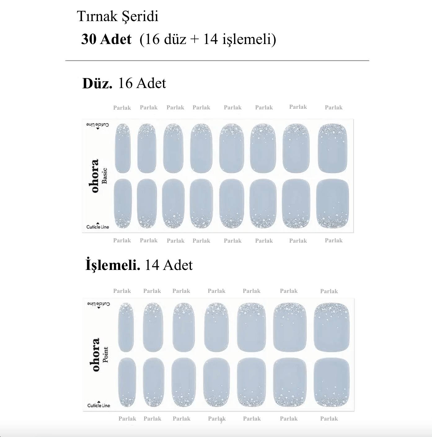 N Felice Jel Tırnak 30 Adet, 2 Kullanım