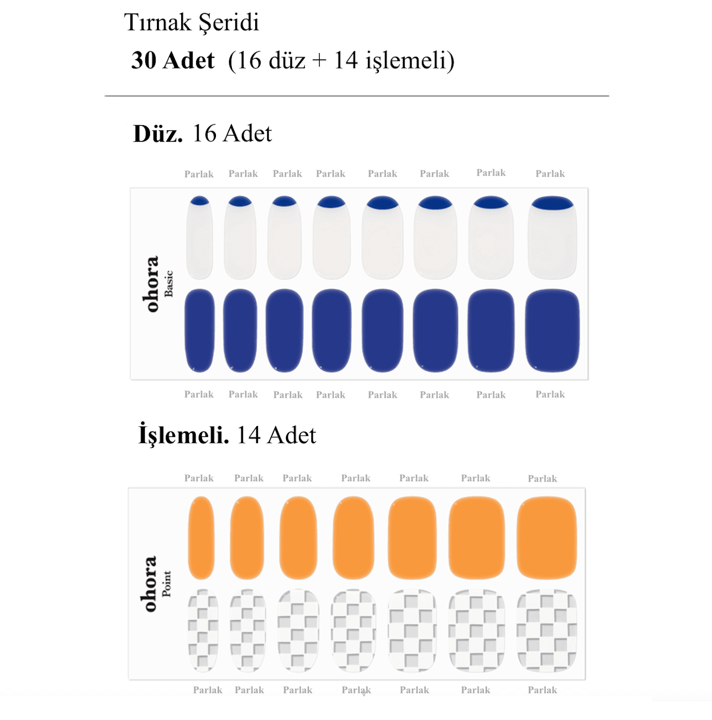 N Orange Soda Jel Tırnak 30 Adet, 2 Kullanım