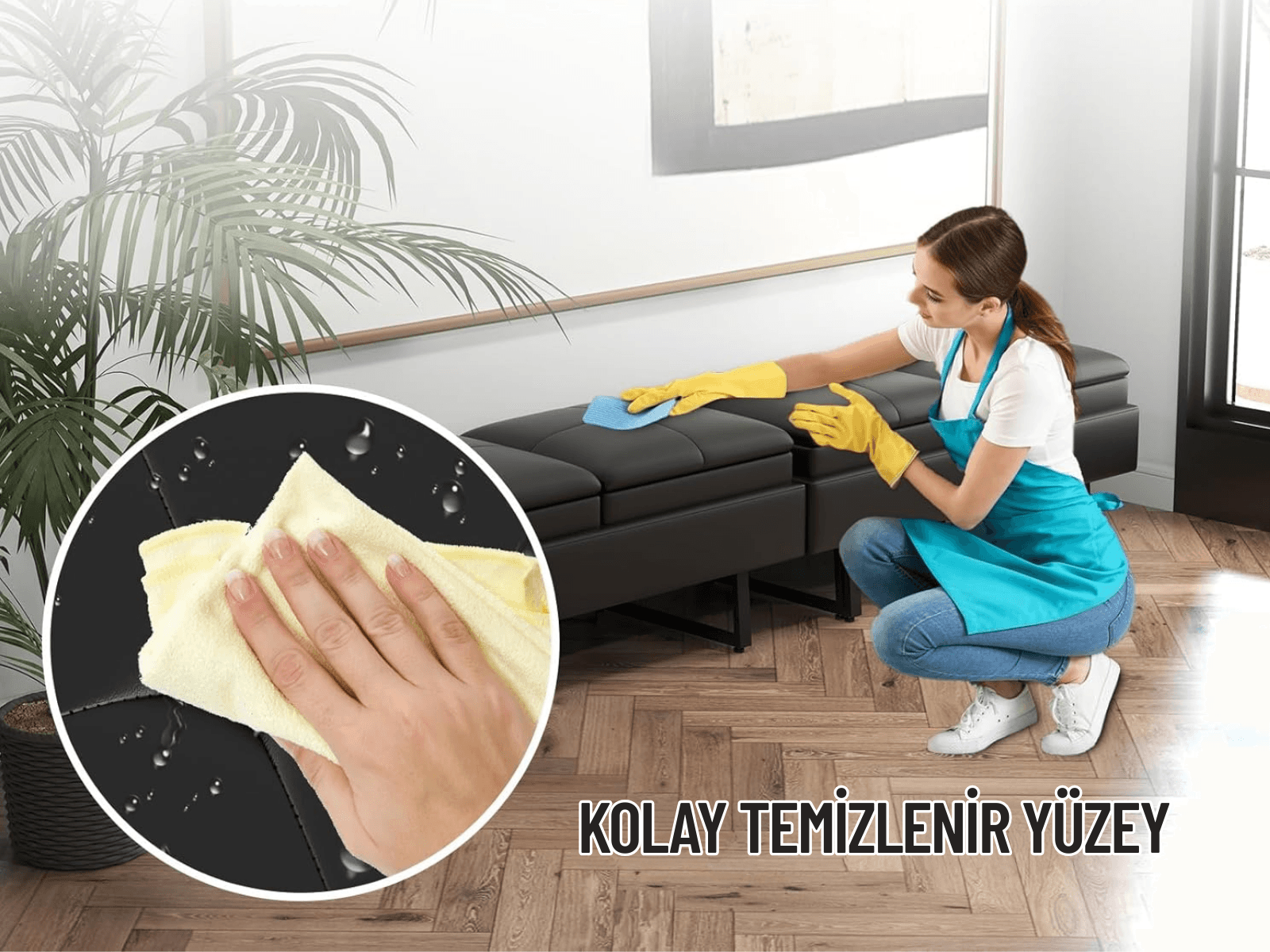 Vevo Metal Ayaklı Bekleme Koltuğu-Siyah