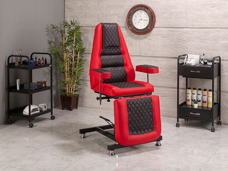 Royal Hidrolikli Tattoo ve Dövme Koltuğu-Kırmızı | LaborTech-9162