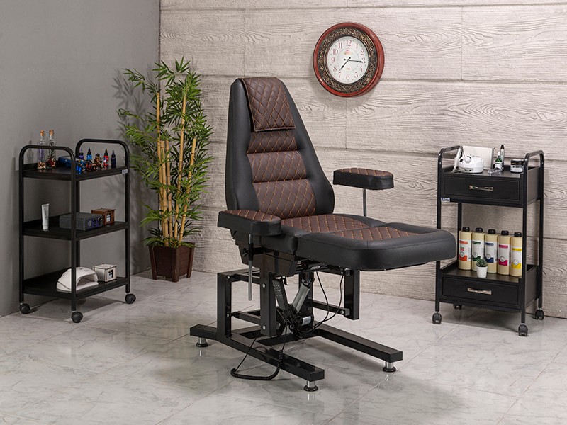 Elegance 3 Motorlu Tattoo Dövme Koltuğu-Kahverengi | LaborTech-9183