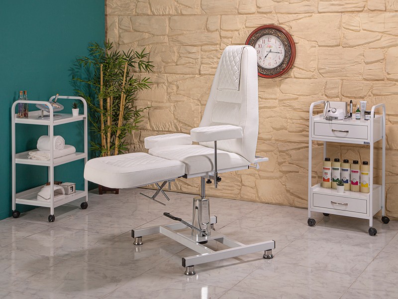 Royal Hidrolikli Cilt Bakım ve Bakım Koltuk-Beyaz | LaborTech-2411