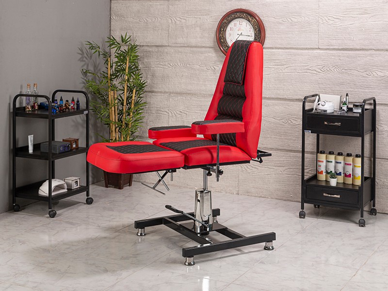 Royal Hidrolikli Tattoo ve Dövme Koltuğu-Kırmızı | LaborTech-9162