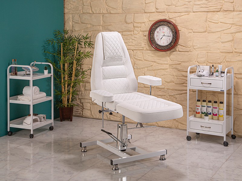 Royal Hidrolikli Cilt Bakım ve Bakım Koltuk-Beyaz | LaborTech-2411