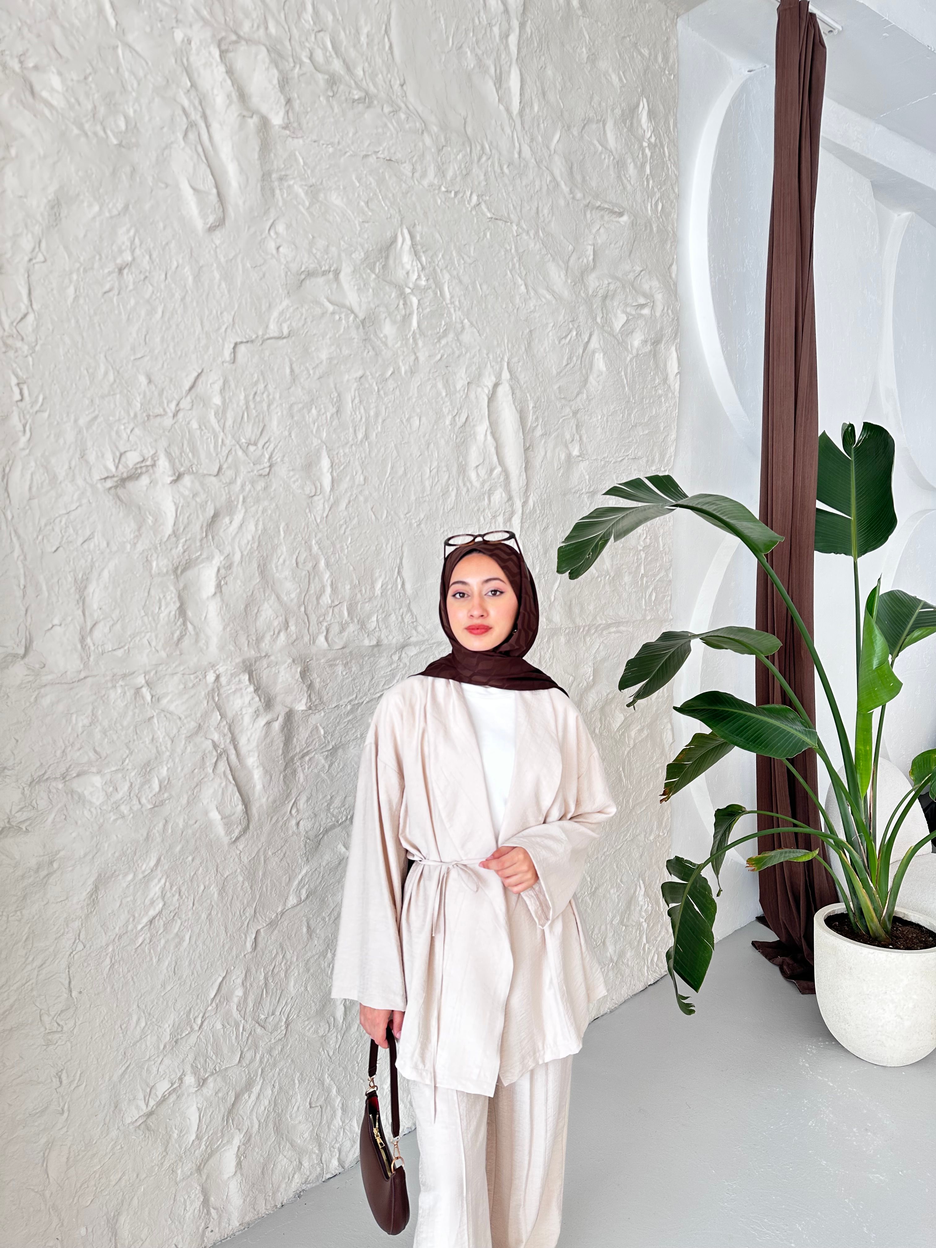 Luna Oversize Takım - Bej