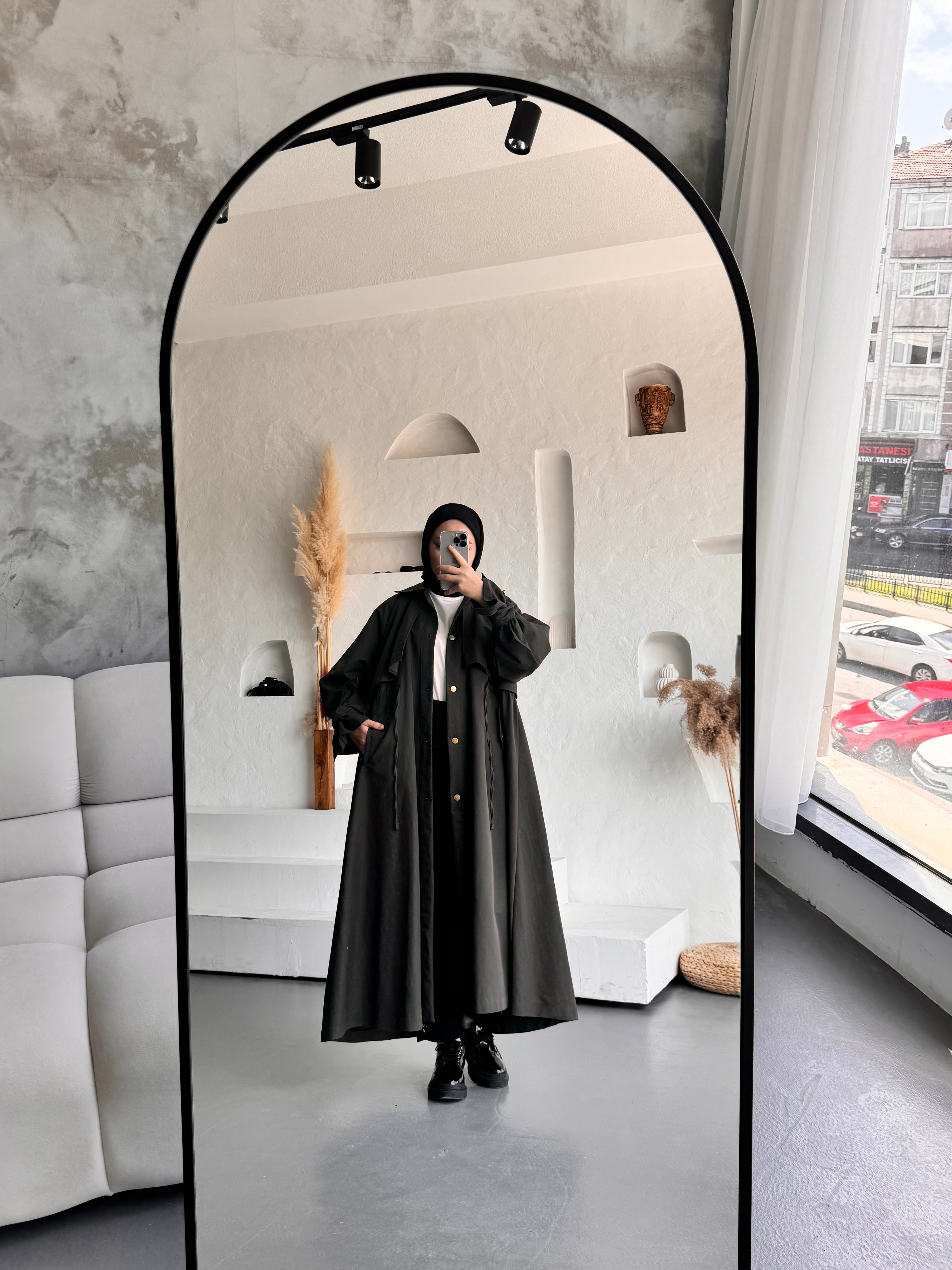 Biyeli Trenç - Antrasit