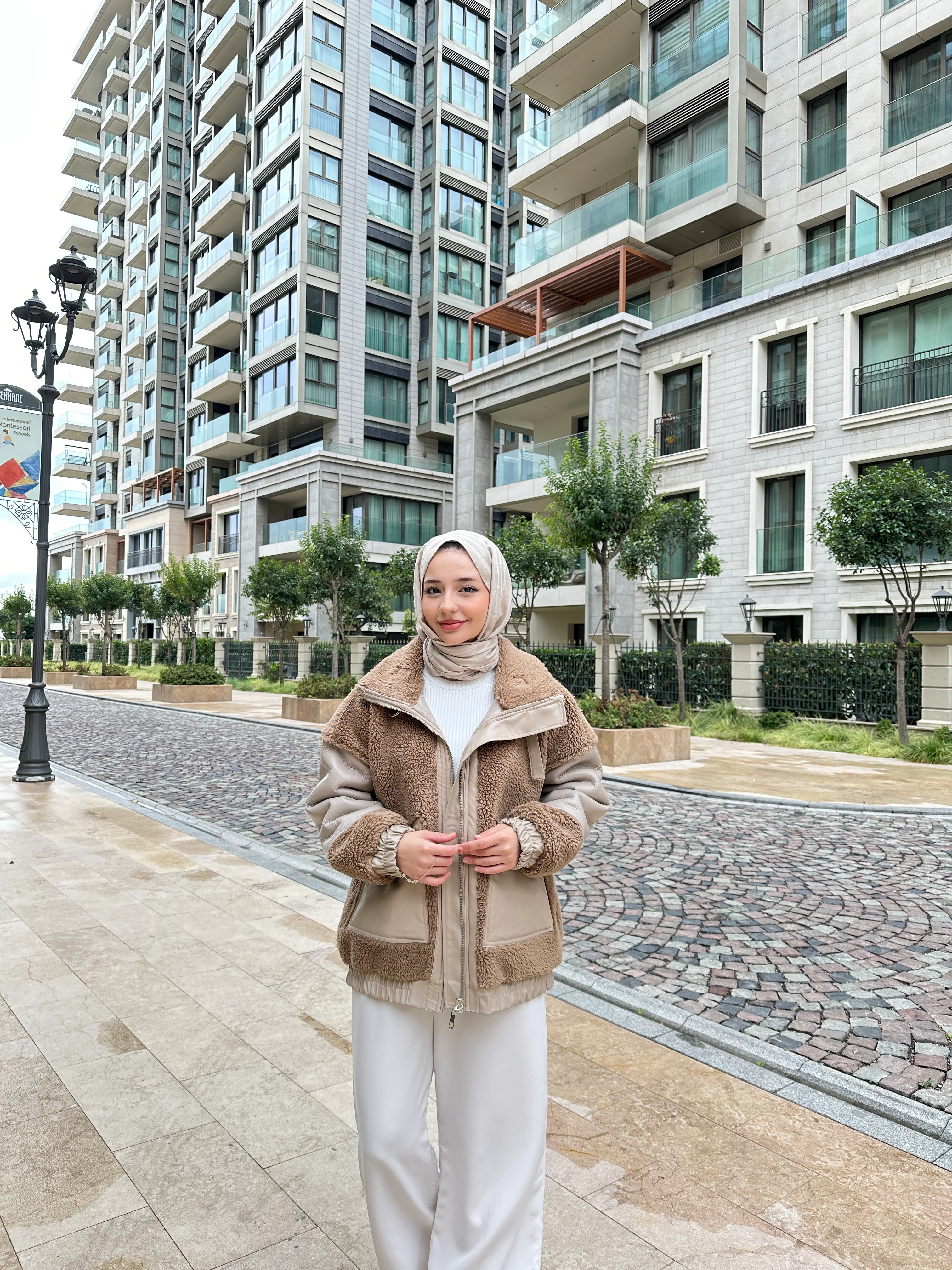 Nora Peluş Deri Mont