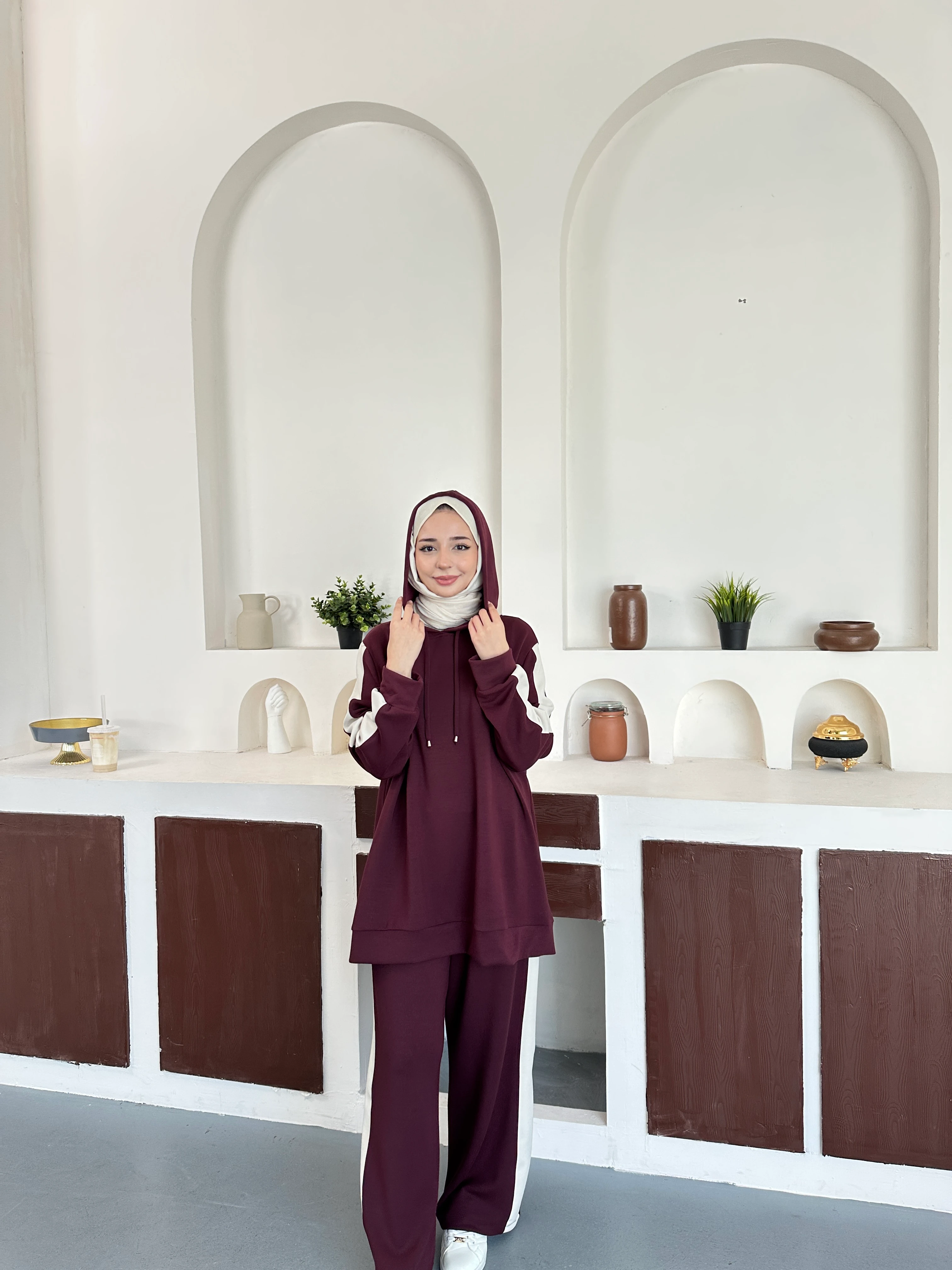 Vera Casual Takım - Bordoo