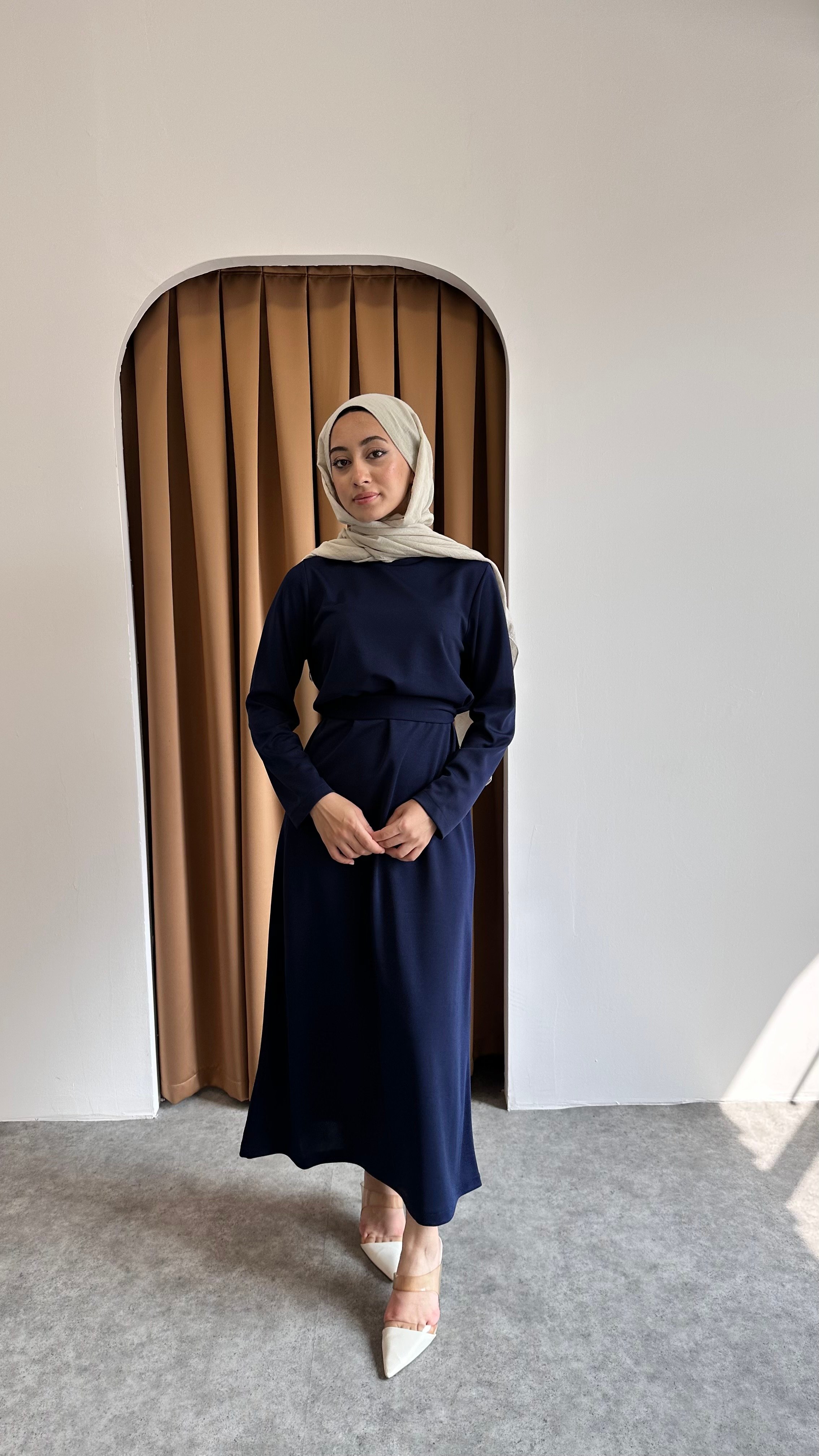 İki parça Zerafet Abaya - Lacivert