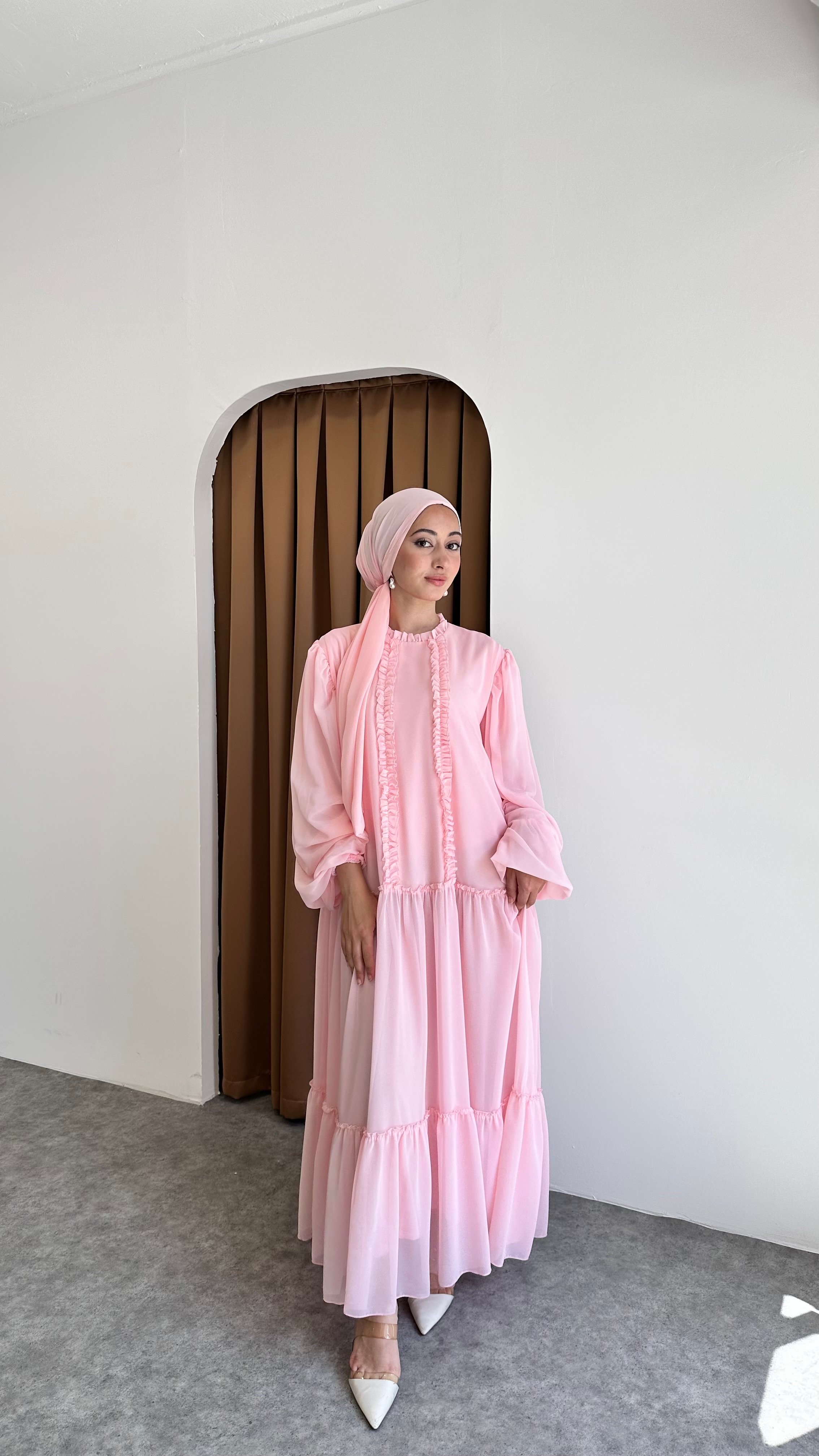 Lalin elbise - Pembe