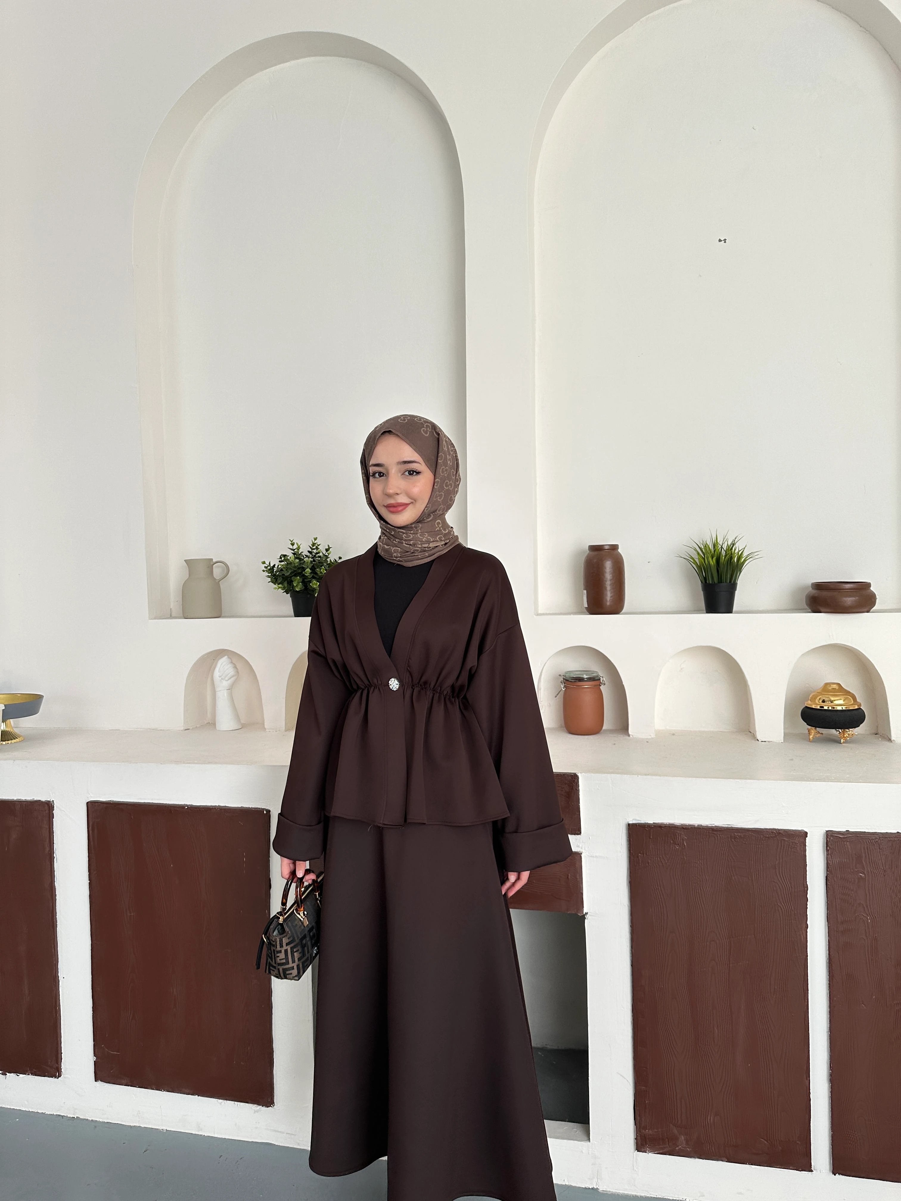 Luna Basic Takım - Kahve