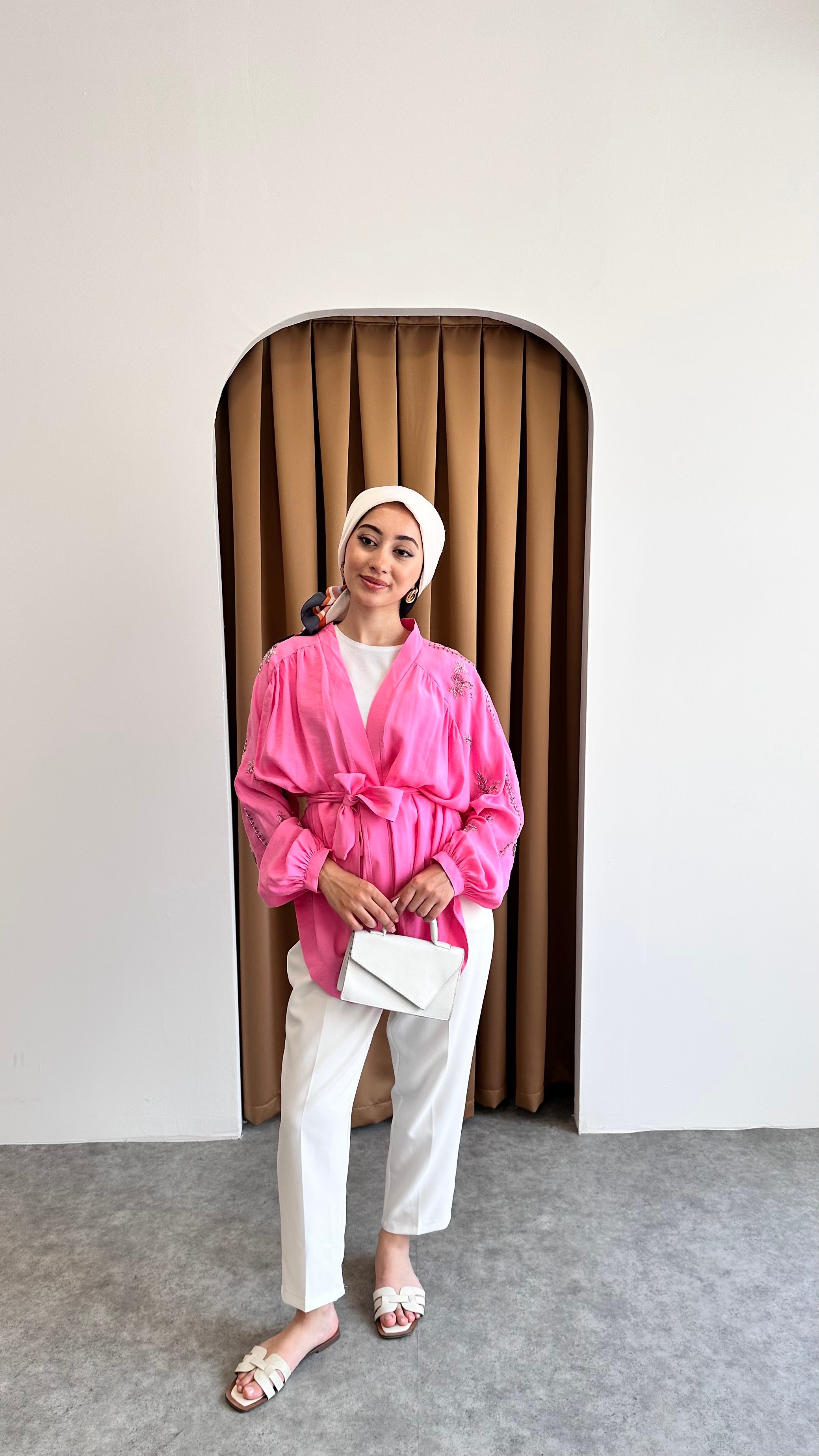Taş detaylı kimono