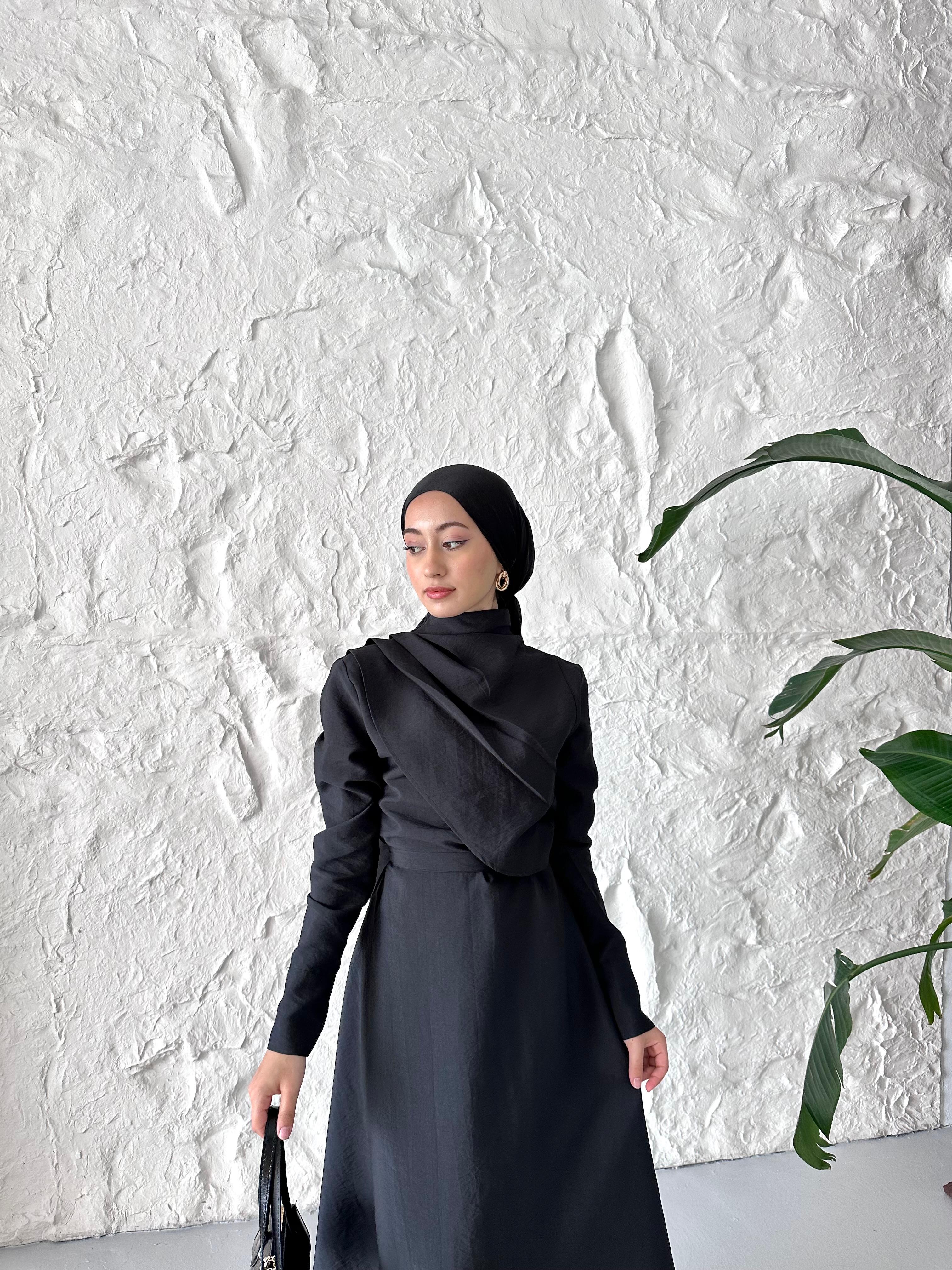 Minimal Şıklık Elbise - Siyah