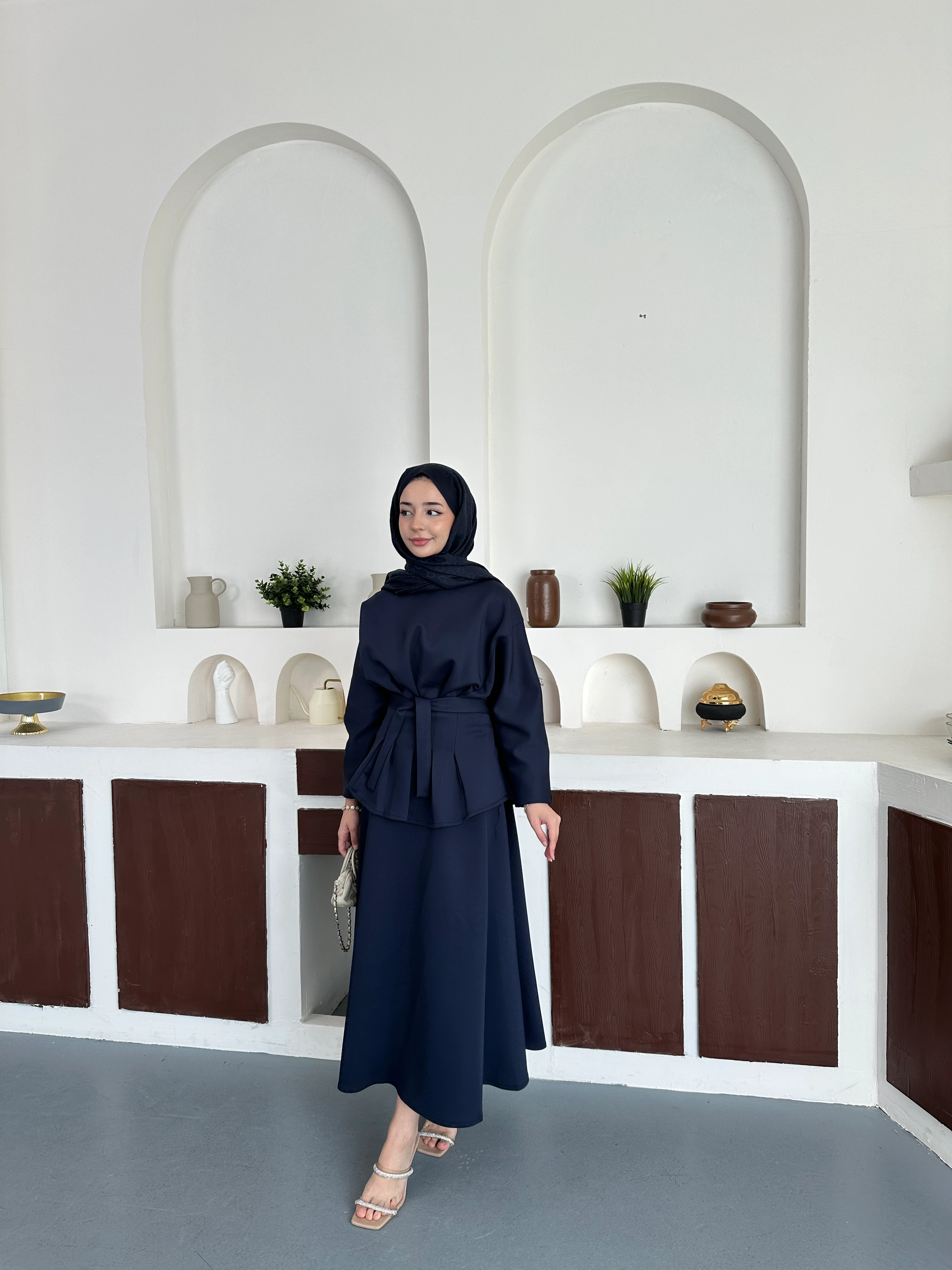 Pileli etekli takım