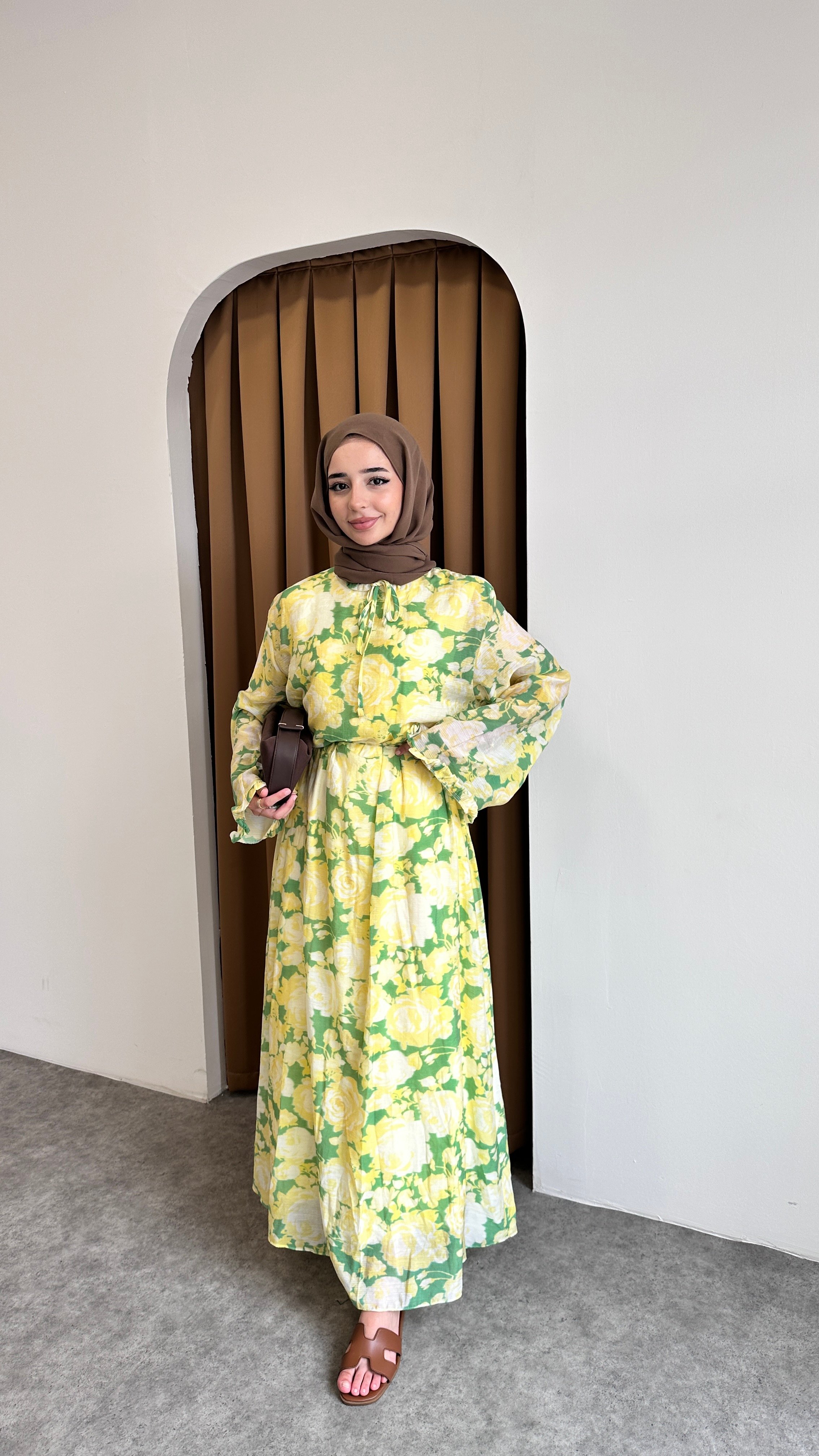 SADE ÇİÇEK ELBİSE - BENETTON