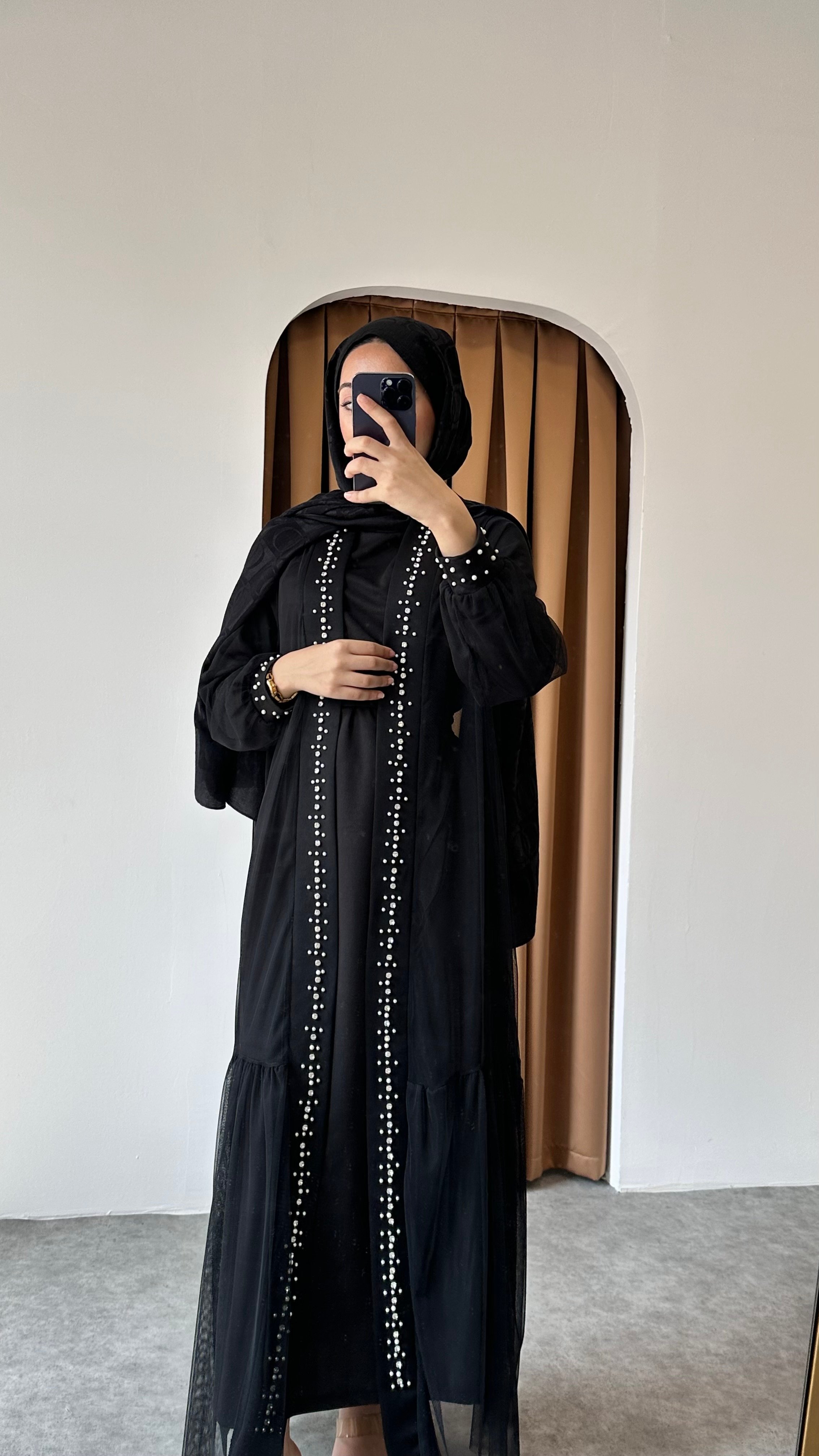 İki parça Zerafet Abaya - Siyah