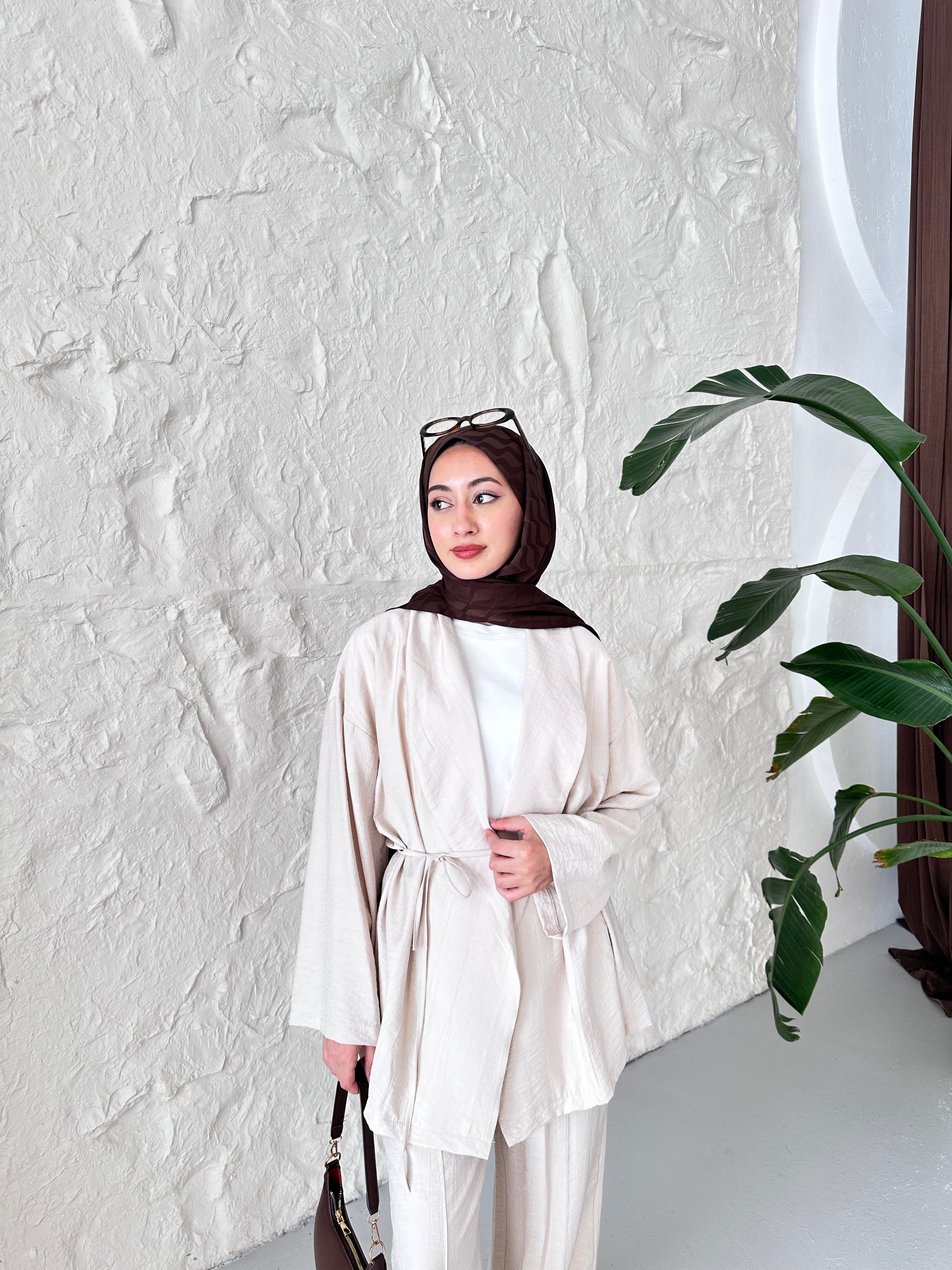 Luna Oversize Takım - Bej
