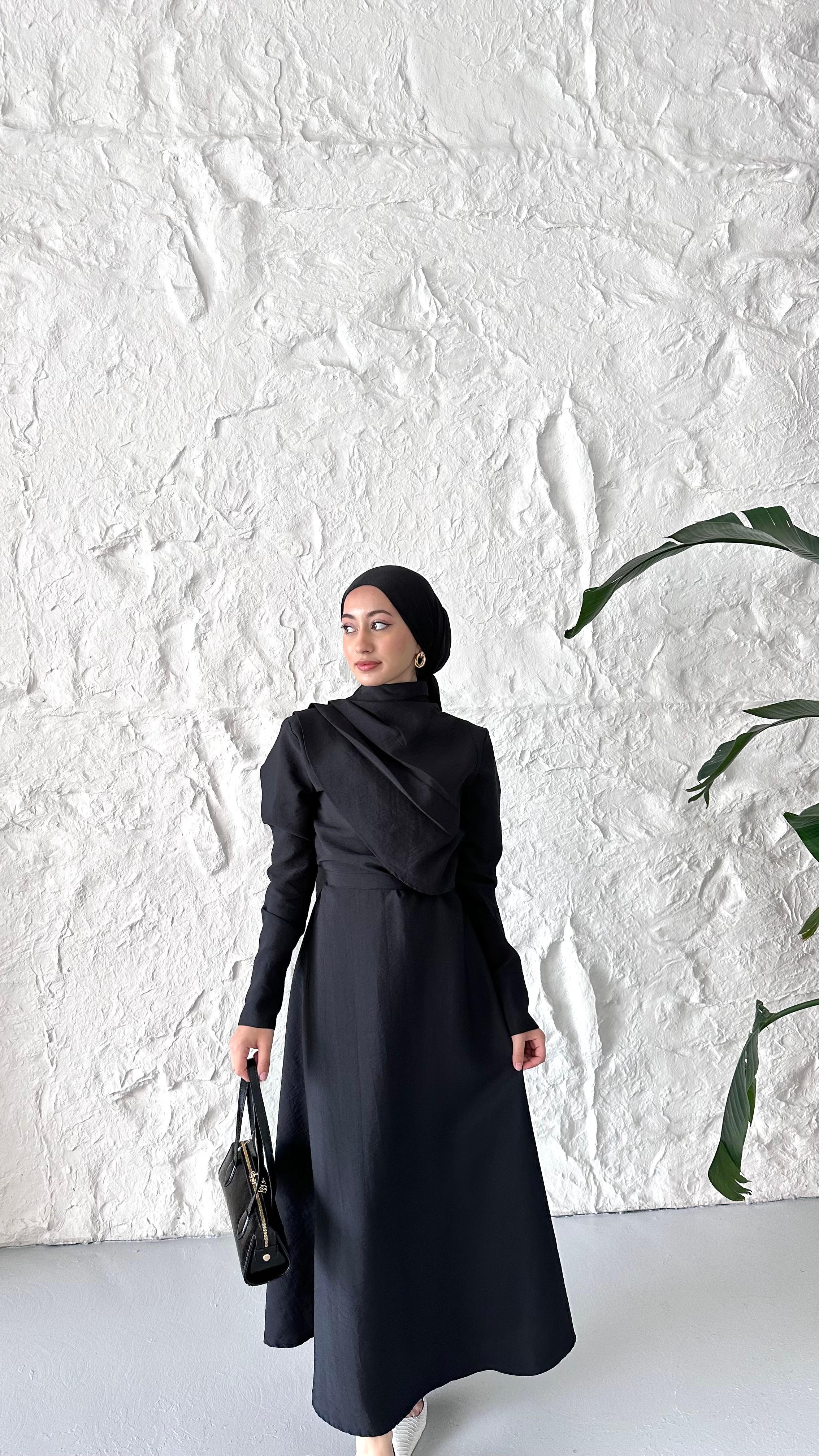 Minimal Şıklık Elbise - Siyah
