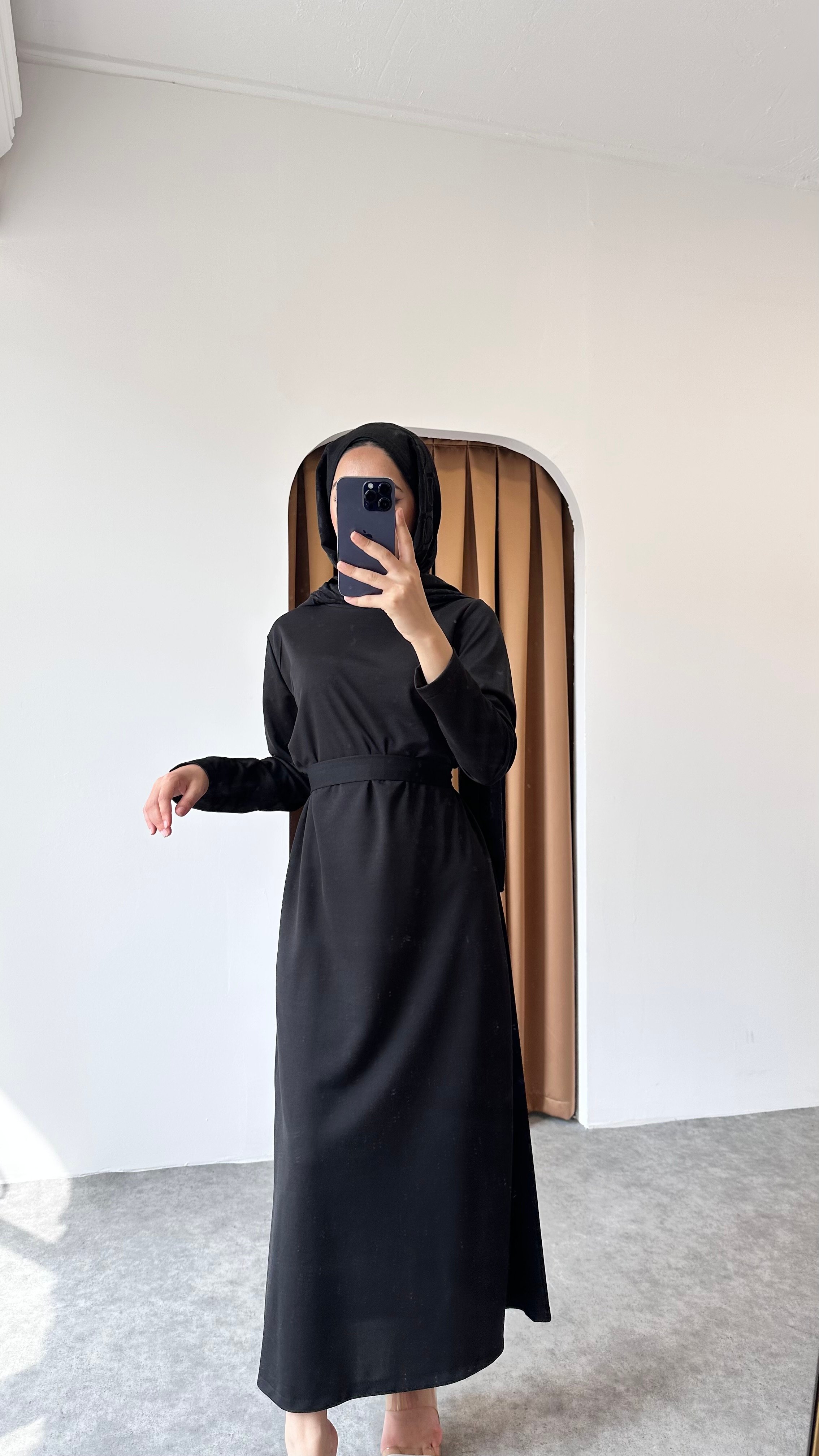İki parça Zerafet Abaya - Siyah