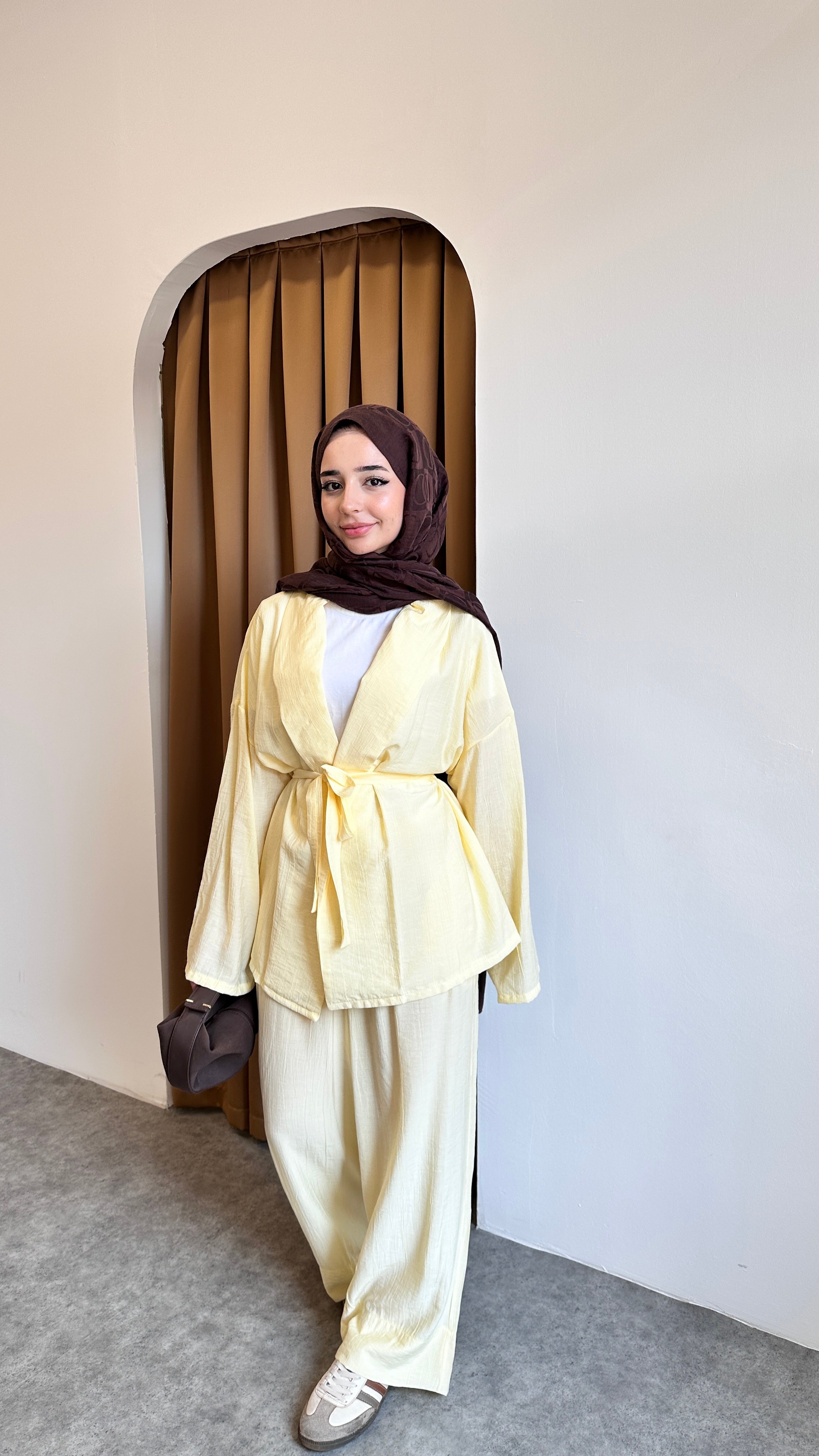 Mira kimono takım - Sarııı