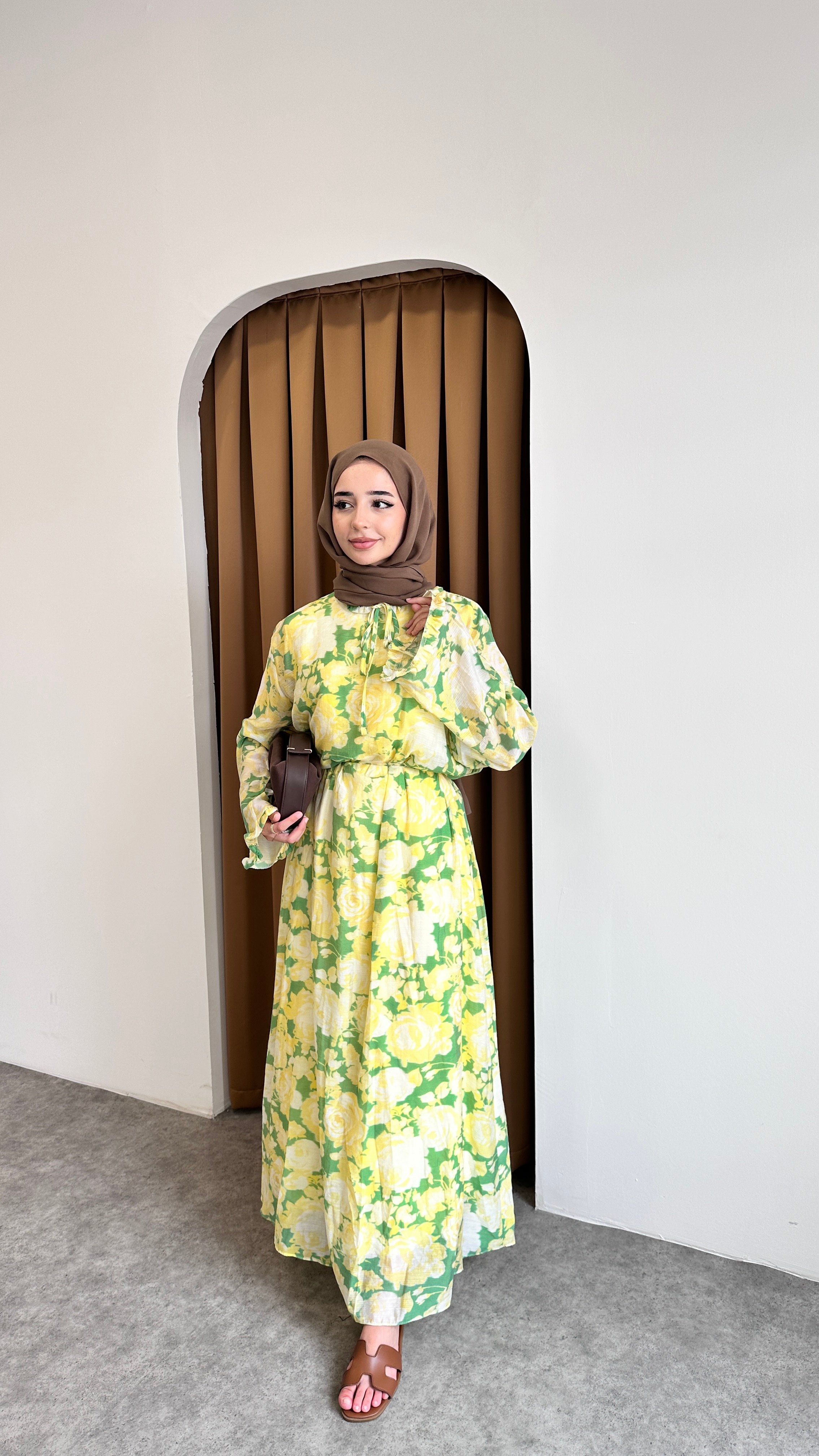 SADE ÇİÇEK ELBİSE - BENETTON
