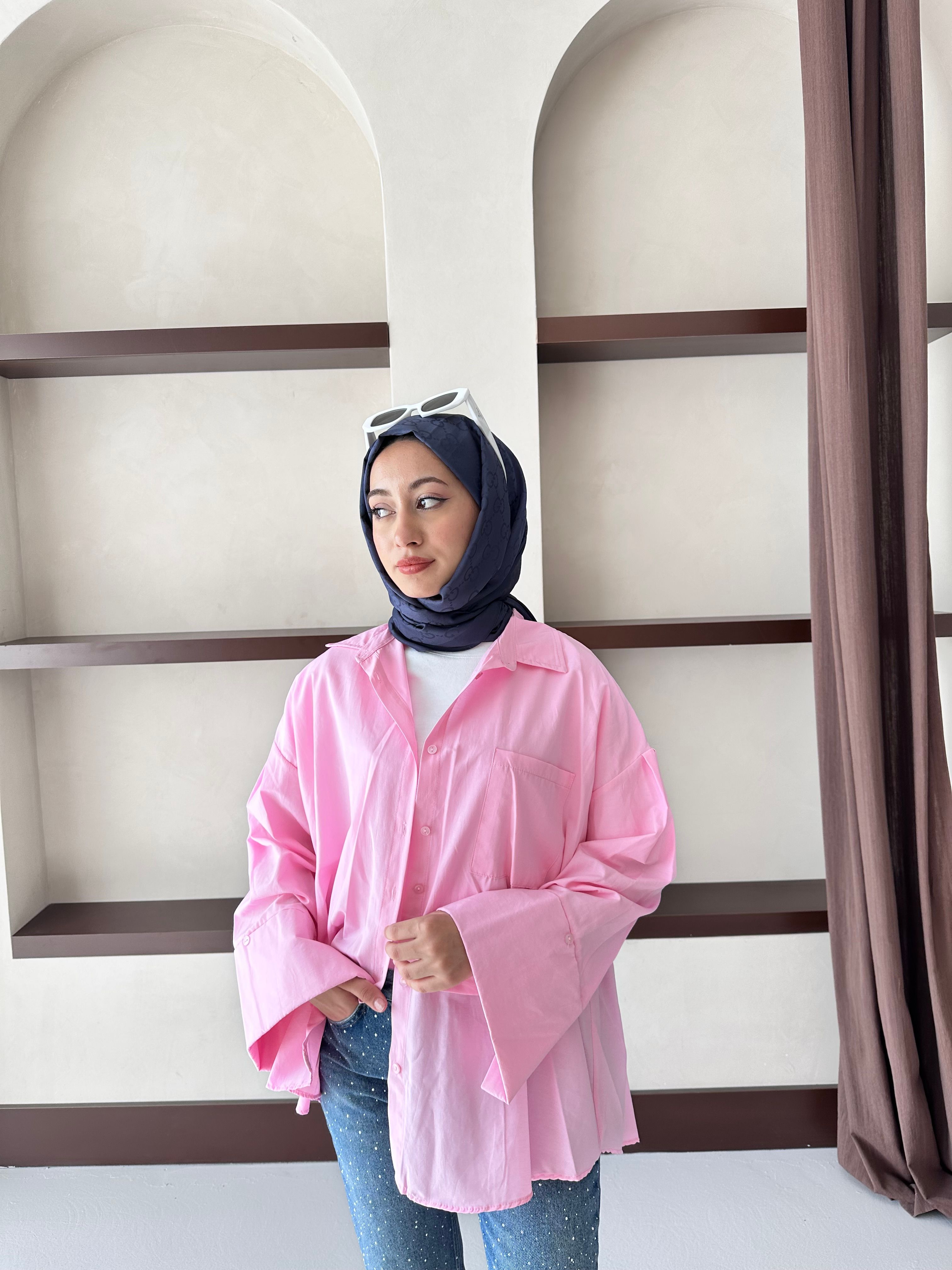 Blazer Gömlek - Pembe