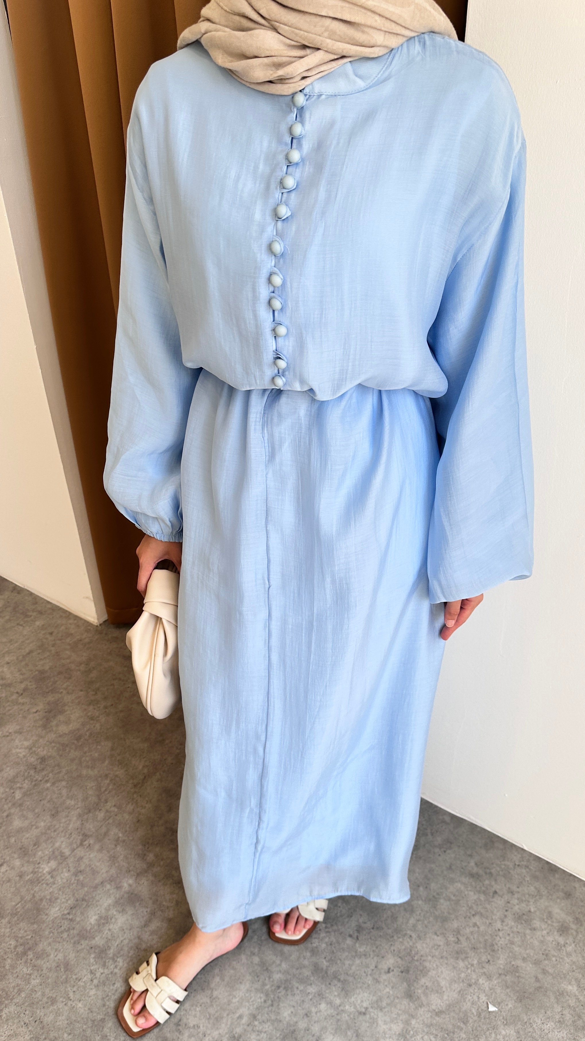 Lina Düğmeli Elbise