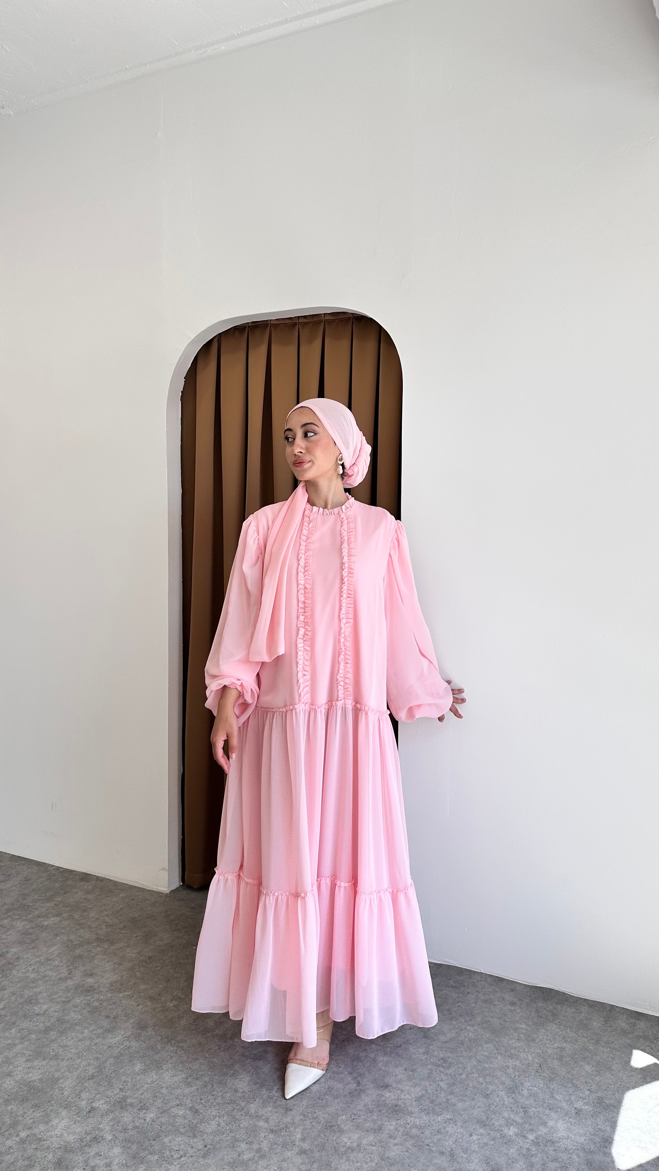Lalin elbise - Pembe