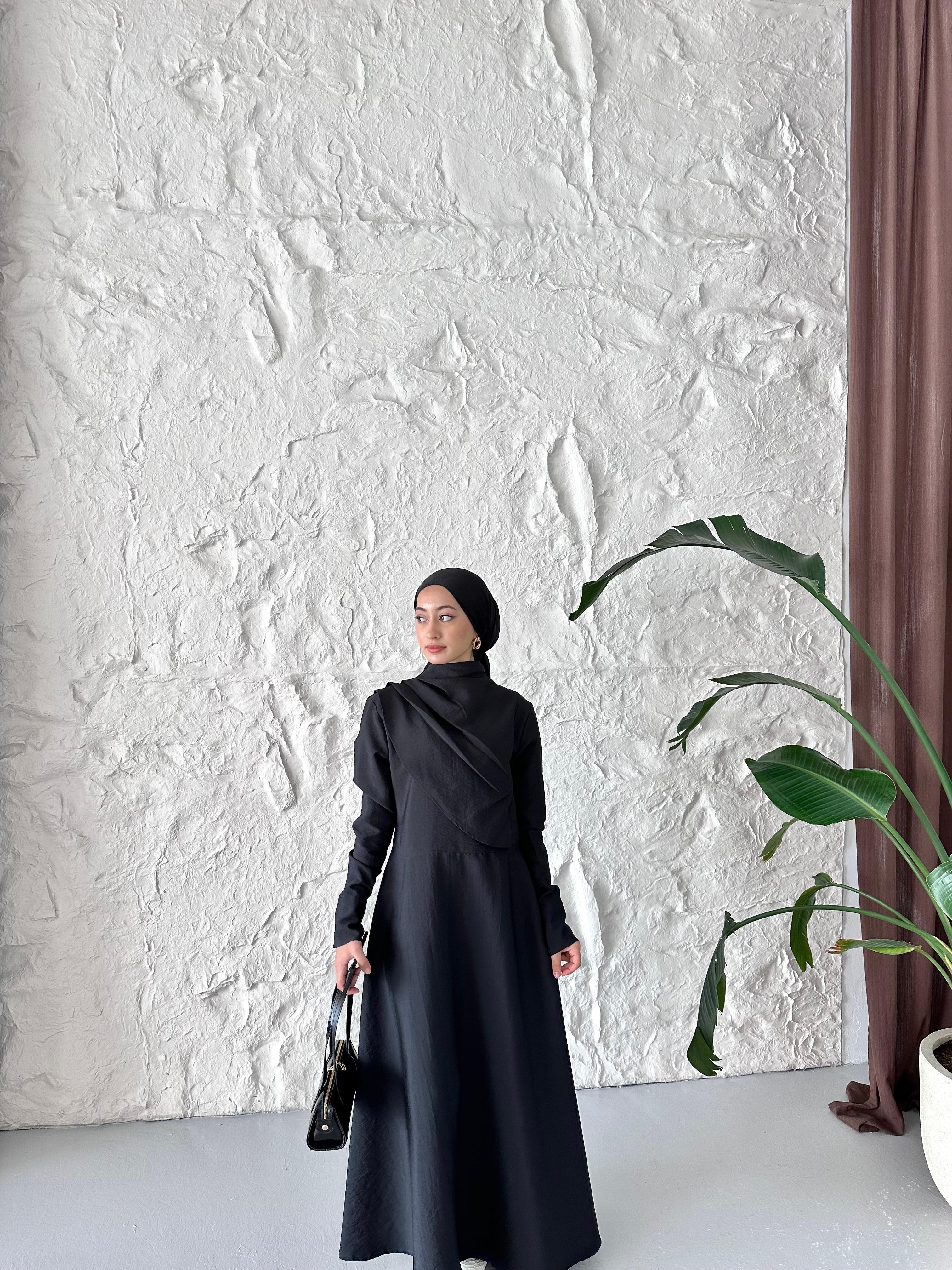 Minimal Şıklık Elbise - Siyah