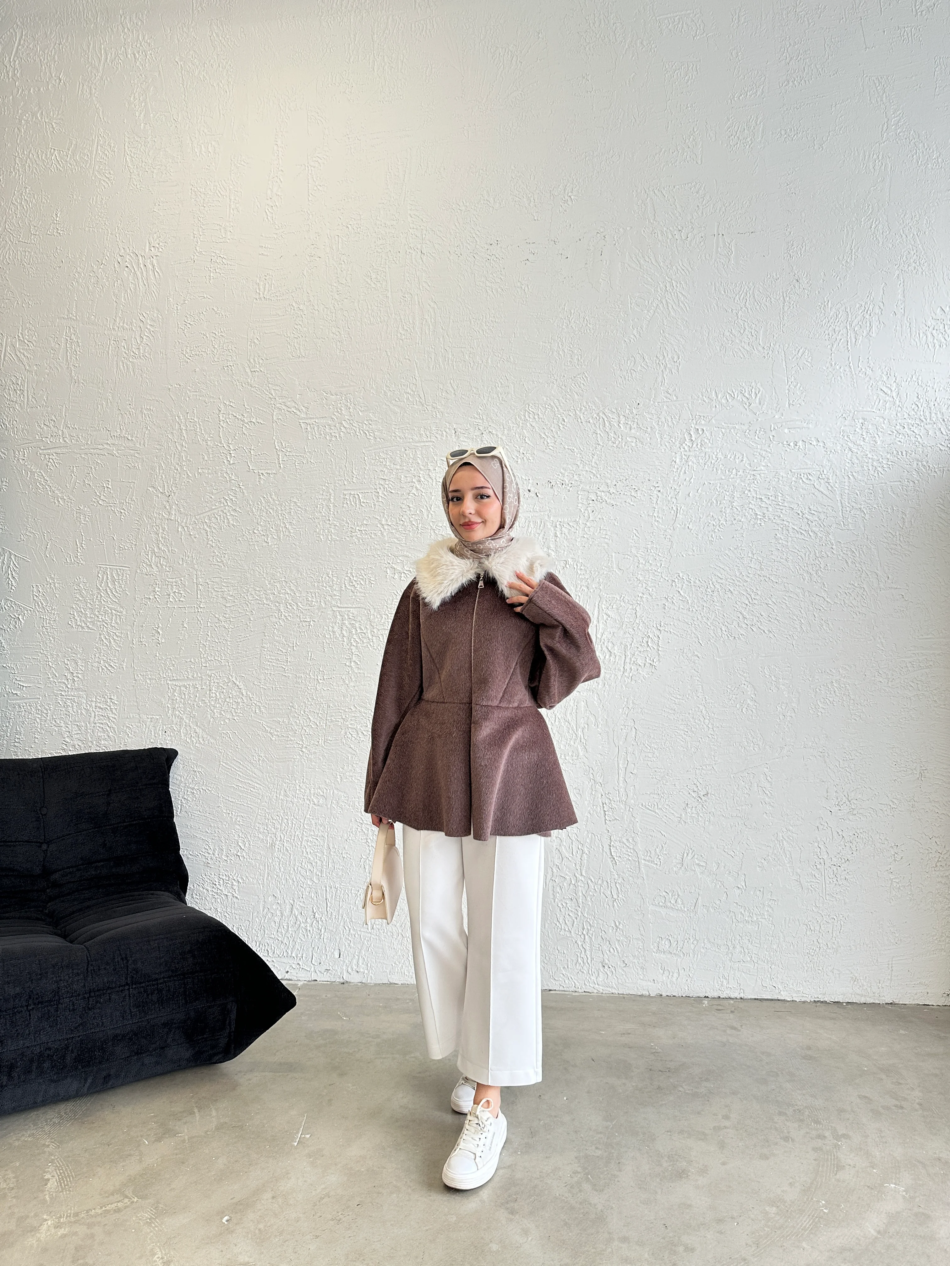 Soft Aura Ceket - Kahve