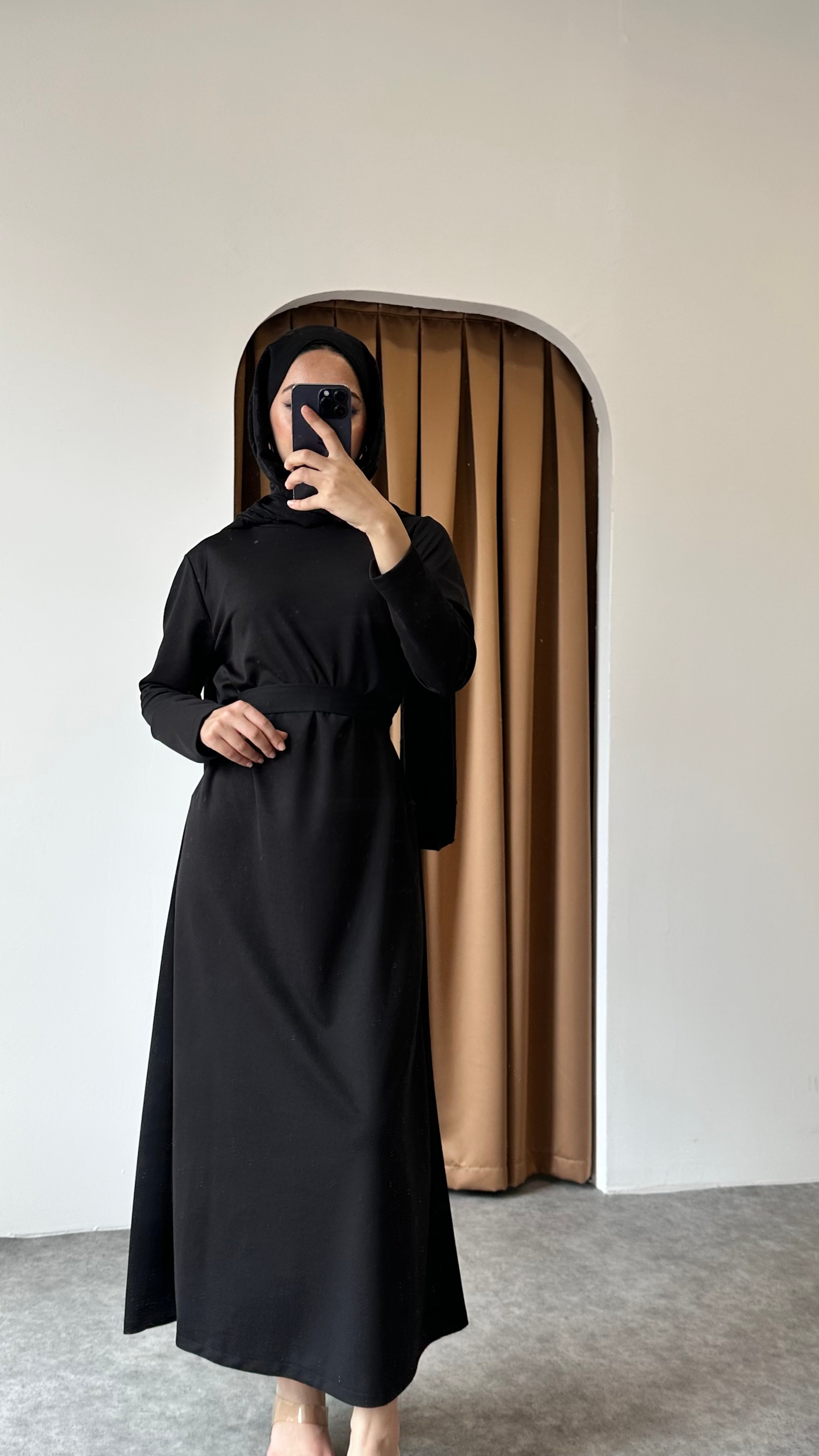 İki parça Zerafet Abaya - Siyah