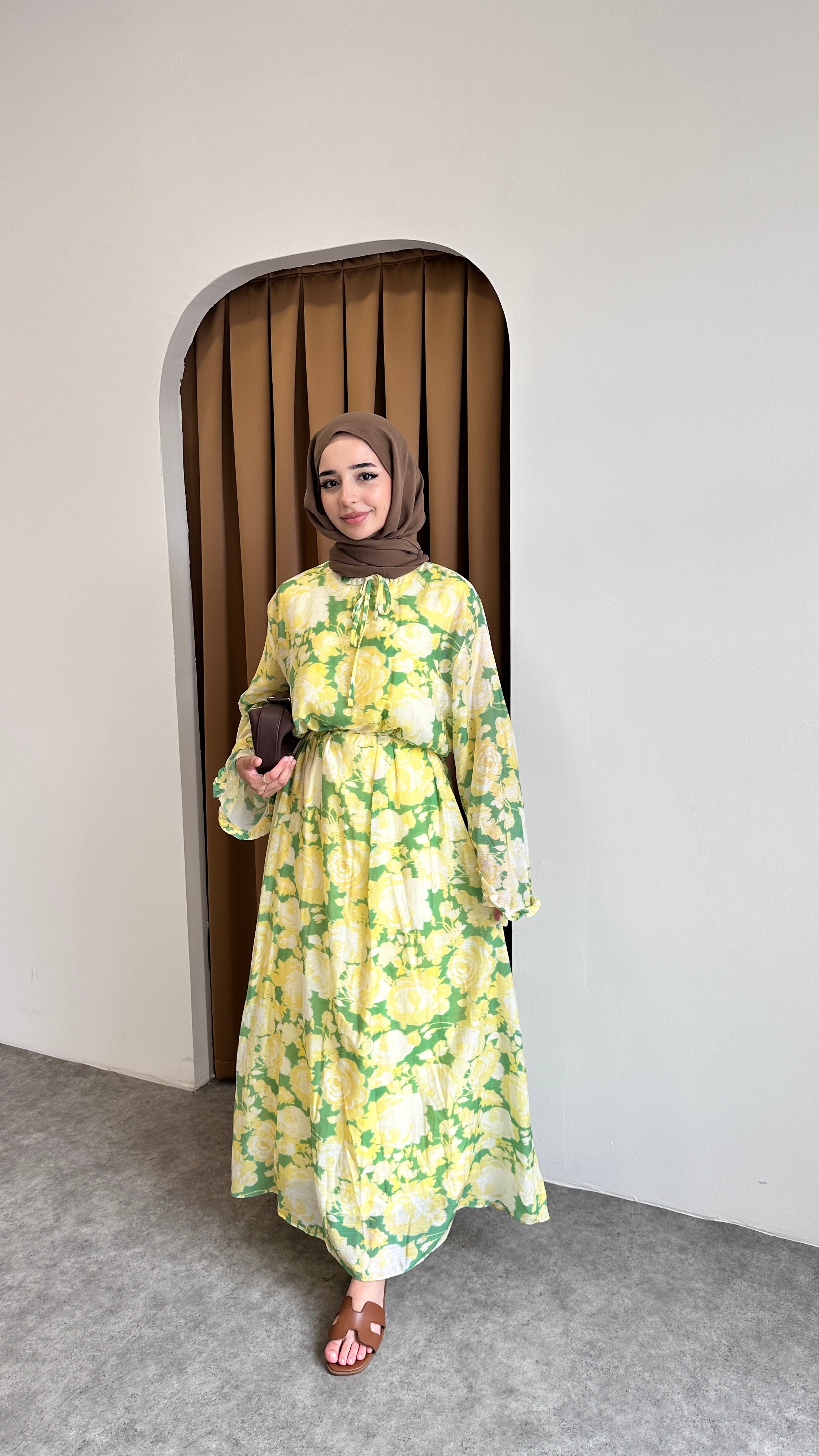 SADE ÇİÇEK ELBİSE - BENETTON