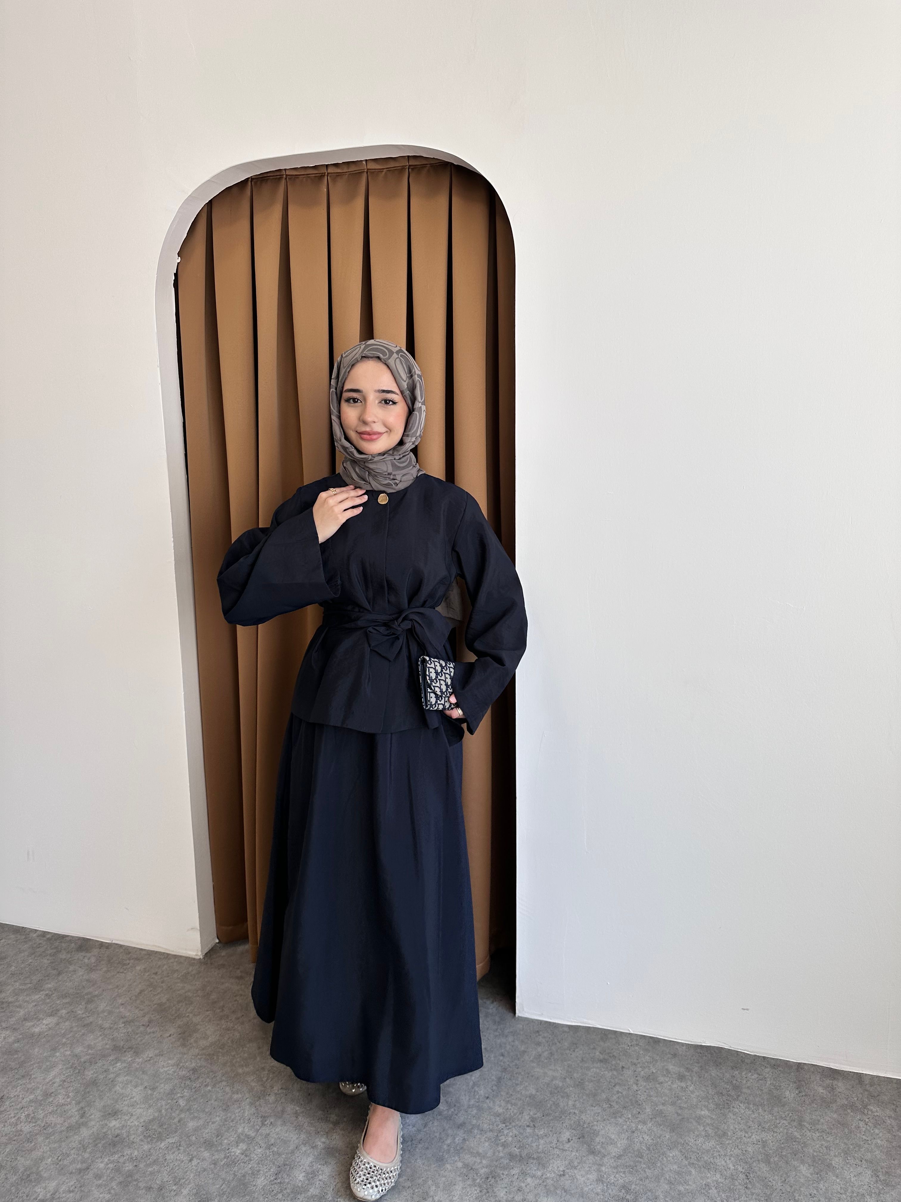 Lina Kuşaklı Takım - Lacivert