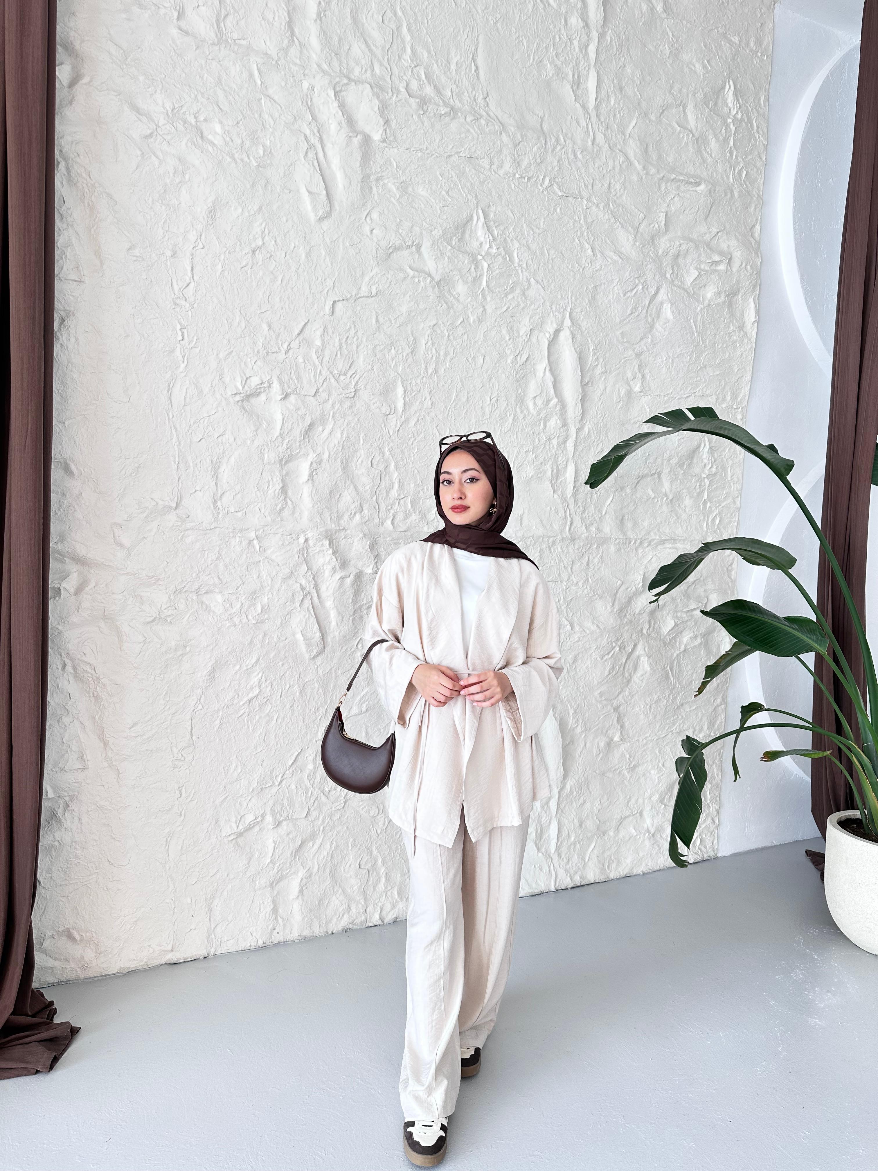 Luna Oversize Takım - Bej