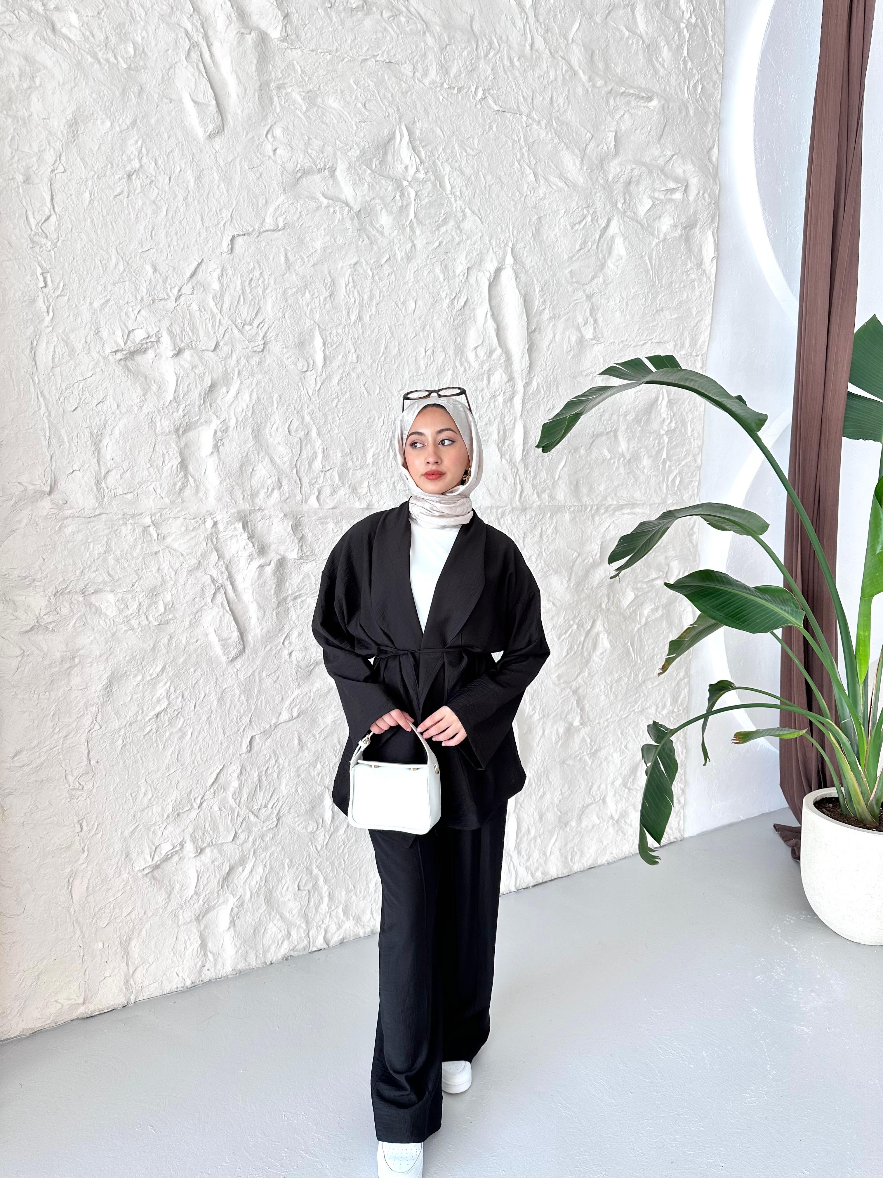 Luna Oversize Takım - Siyah