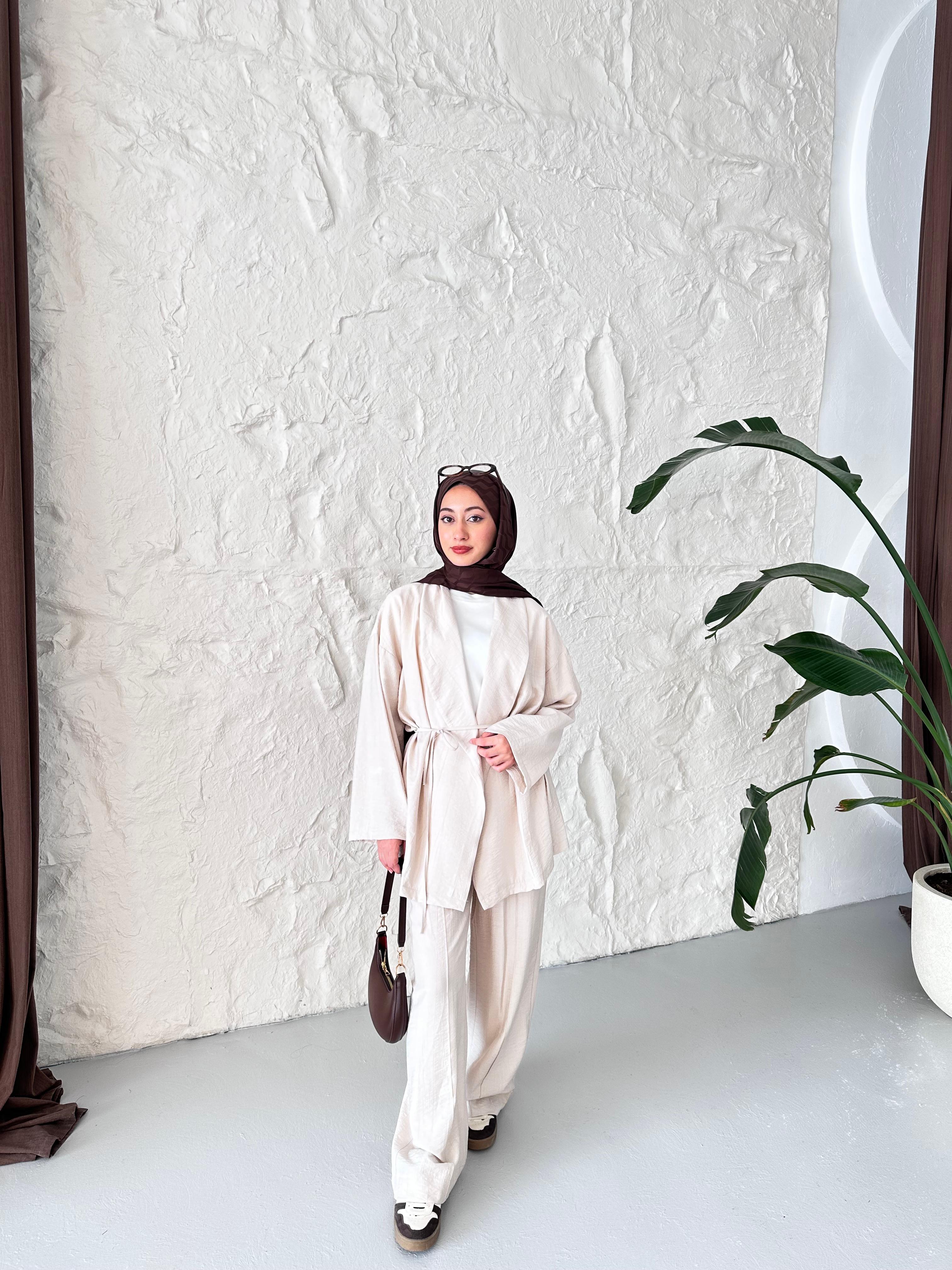 Luna Oversize Takım - Bej