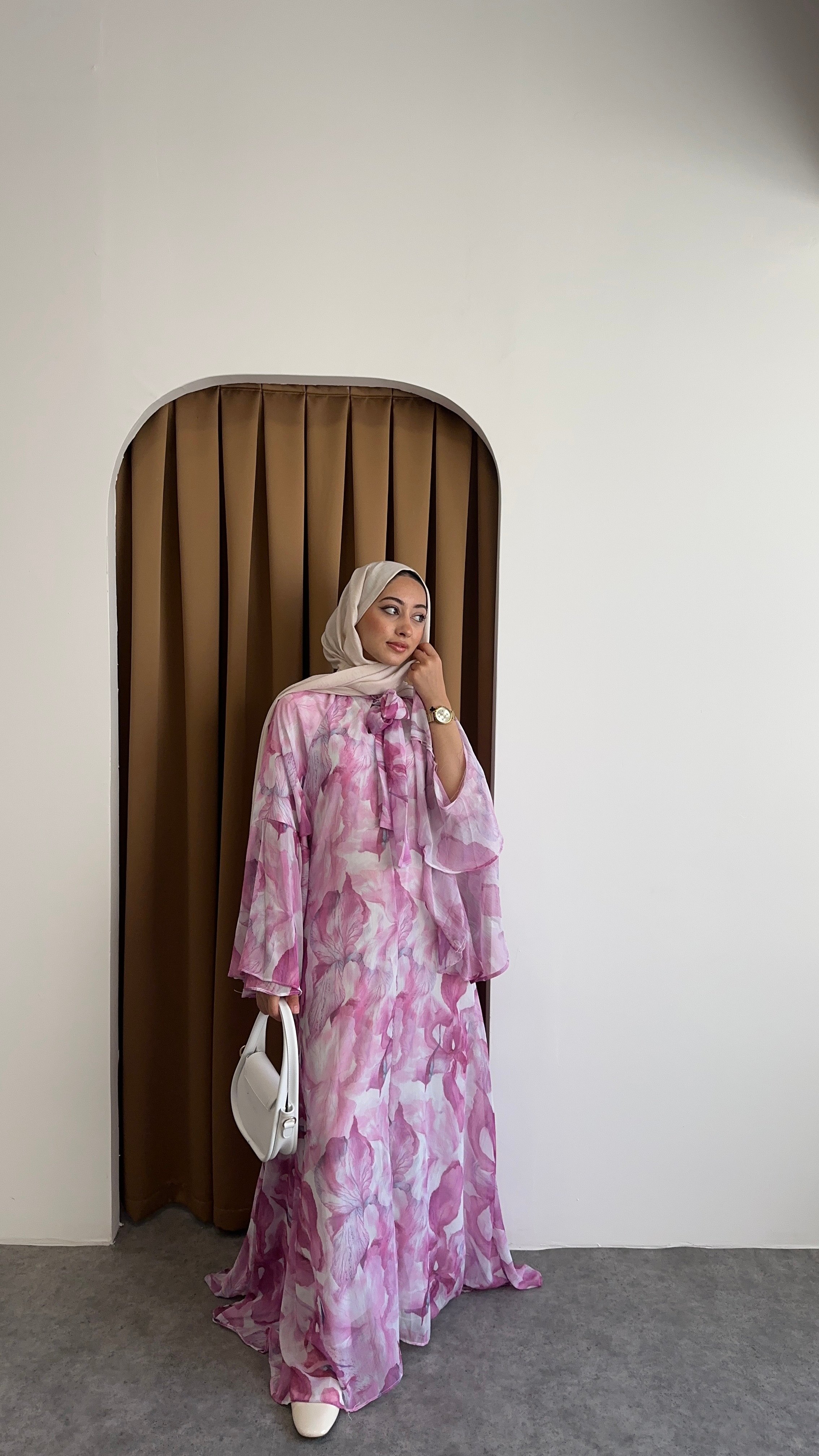 ŞİFON ELBİSE - Pembe