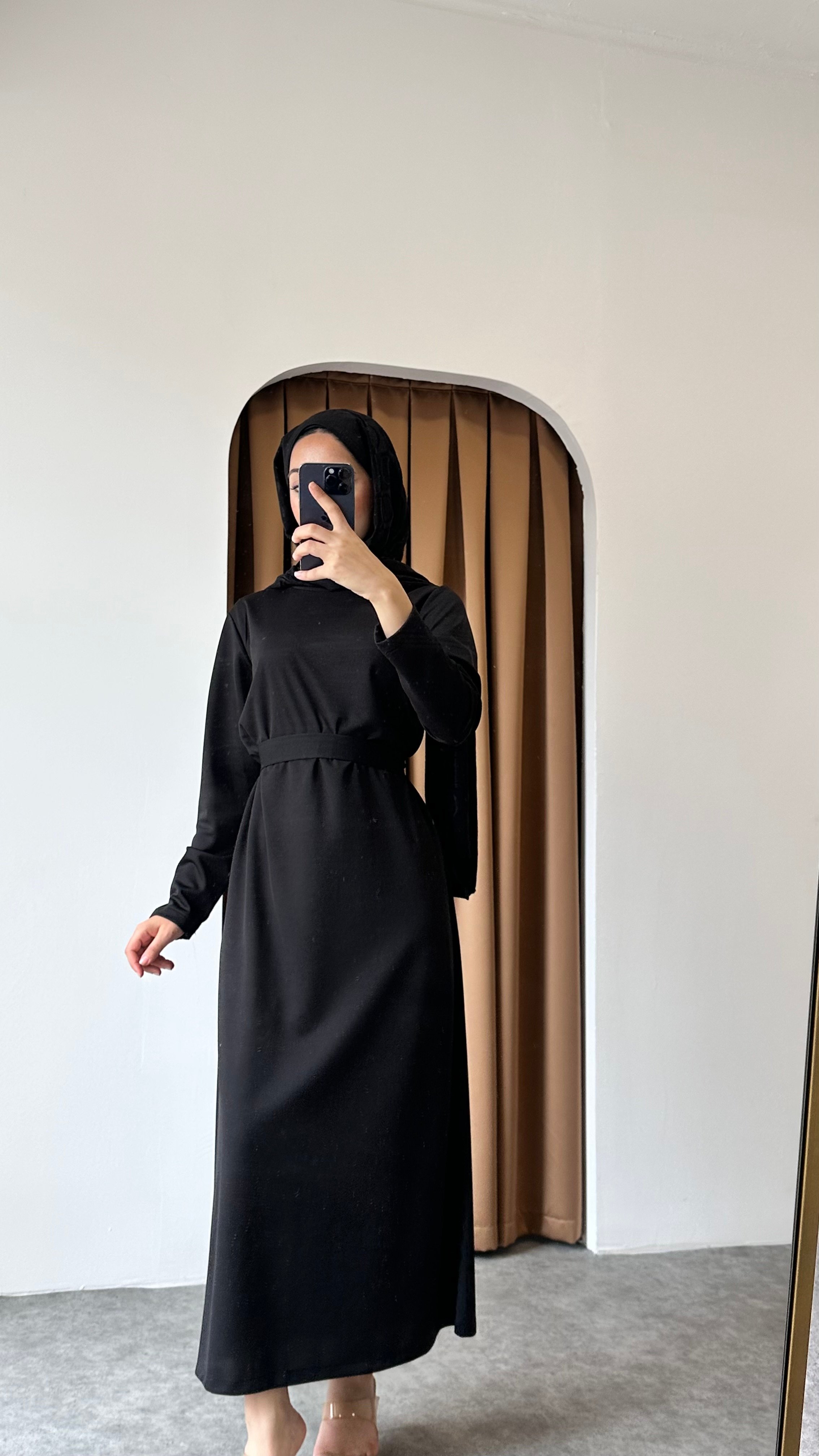 İki parça Zerafet Abaya - Siyah