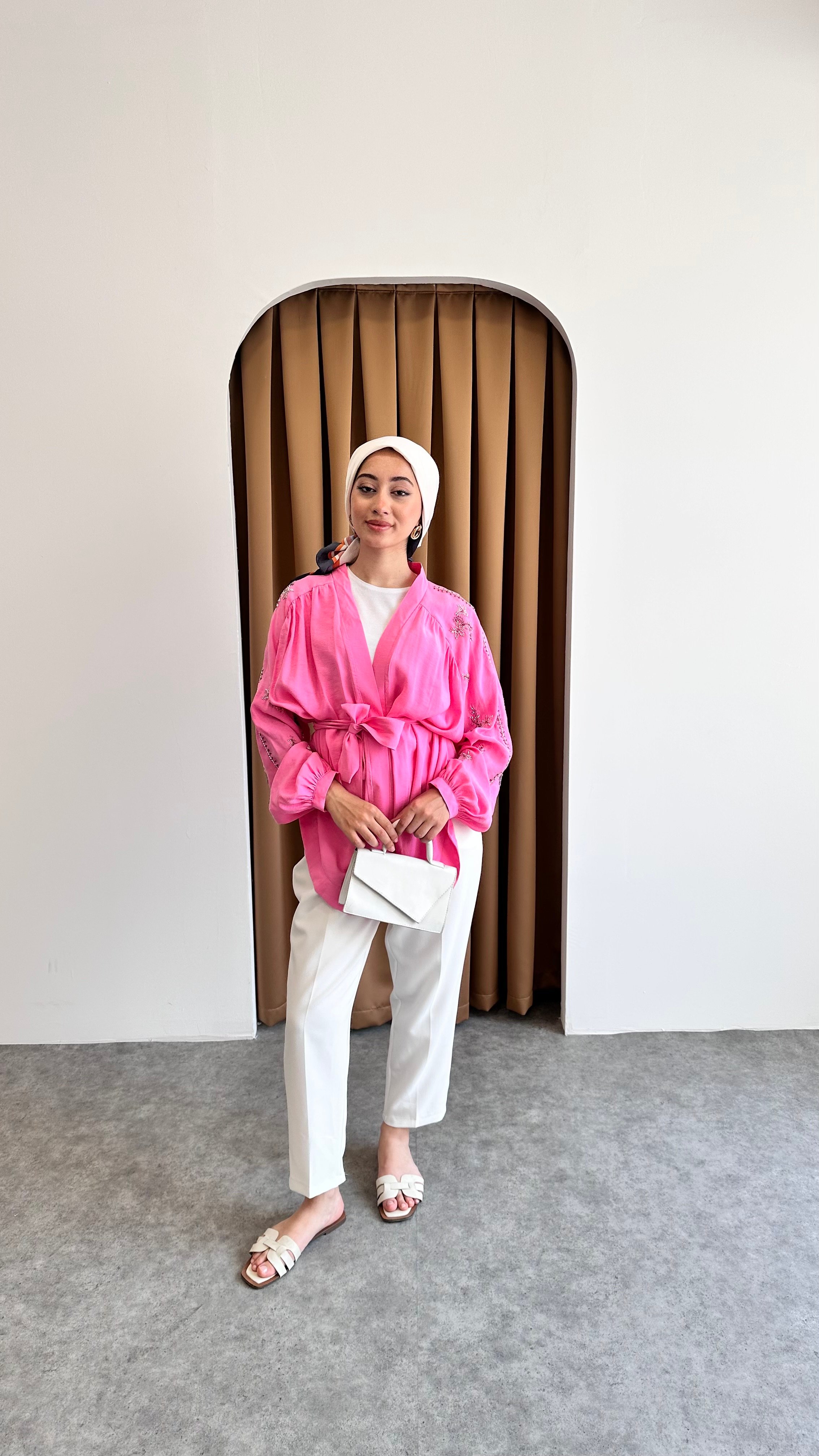 Taş detaylı kimono