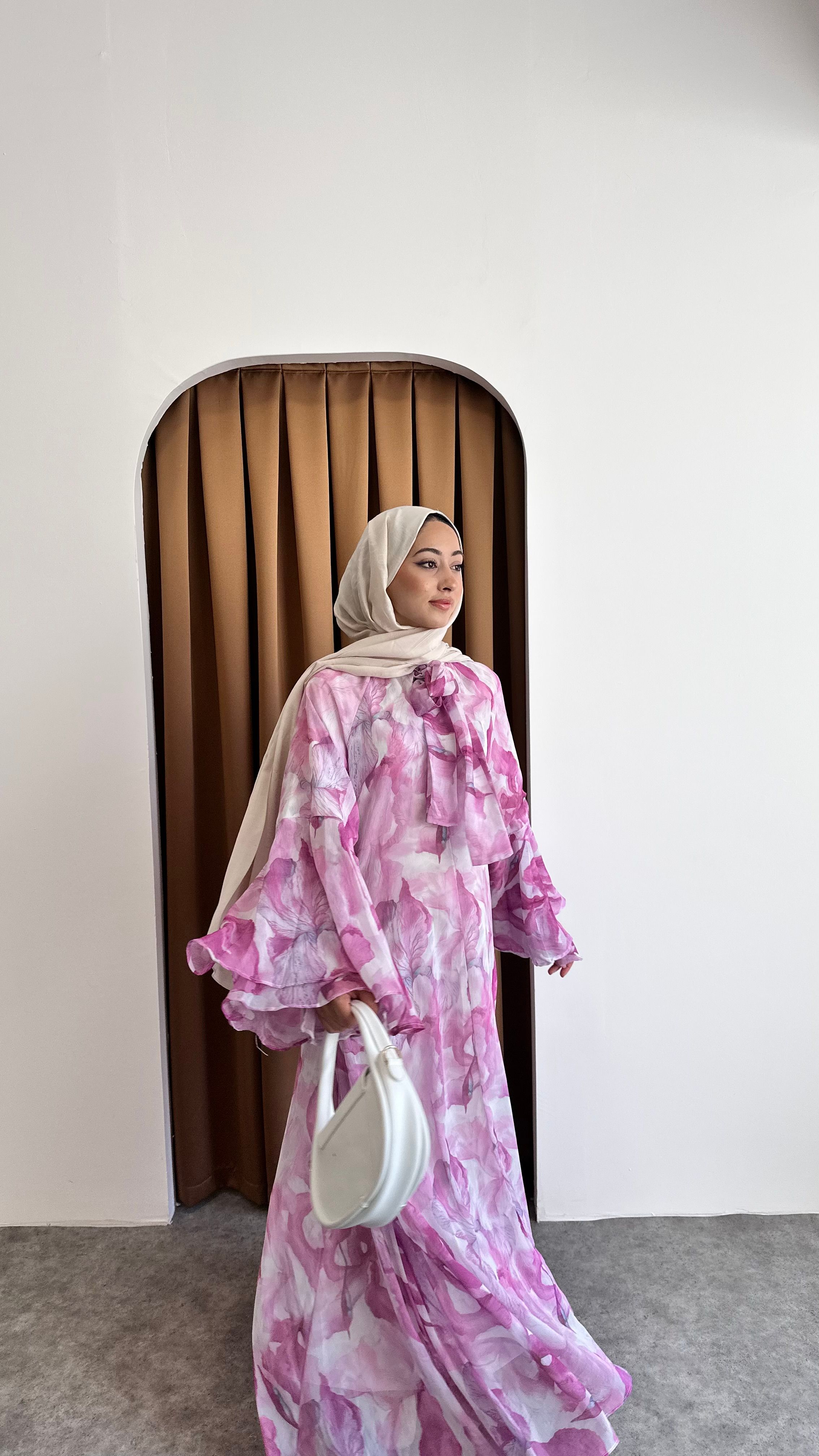 ŞİFON ELBİSE - Pembe