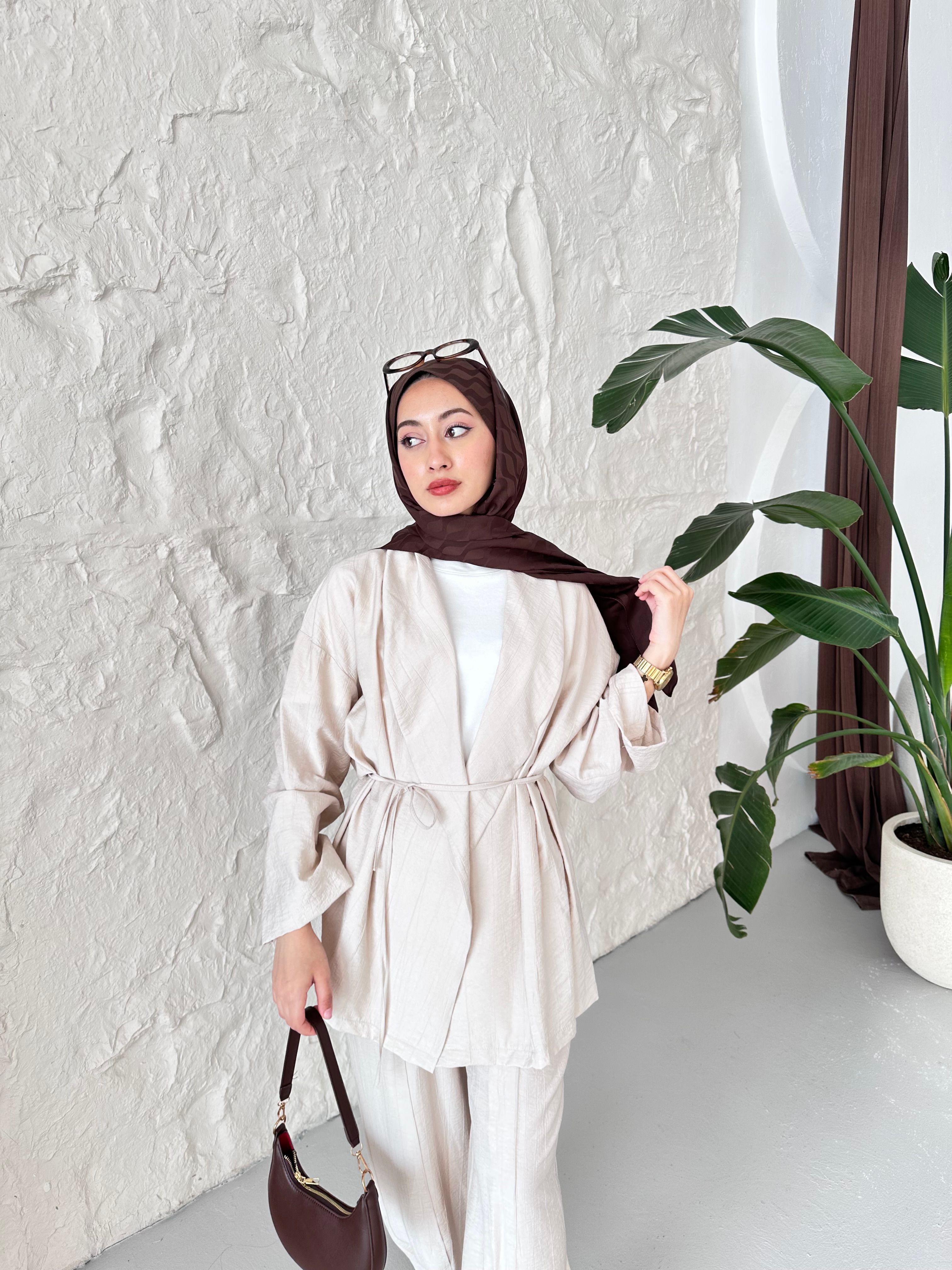 Luna Oversize Takım - Bej