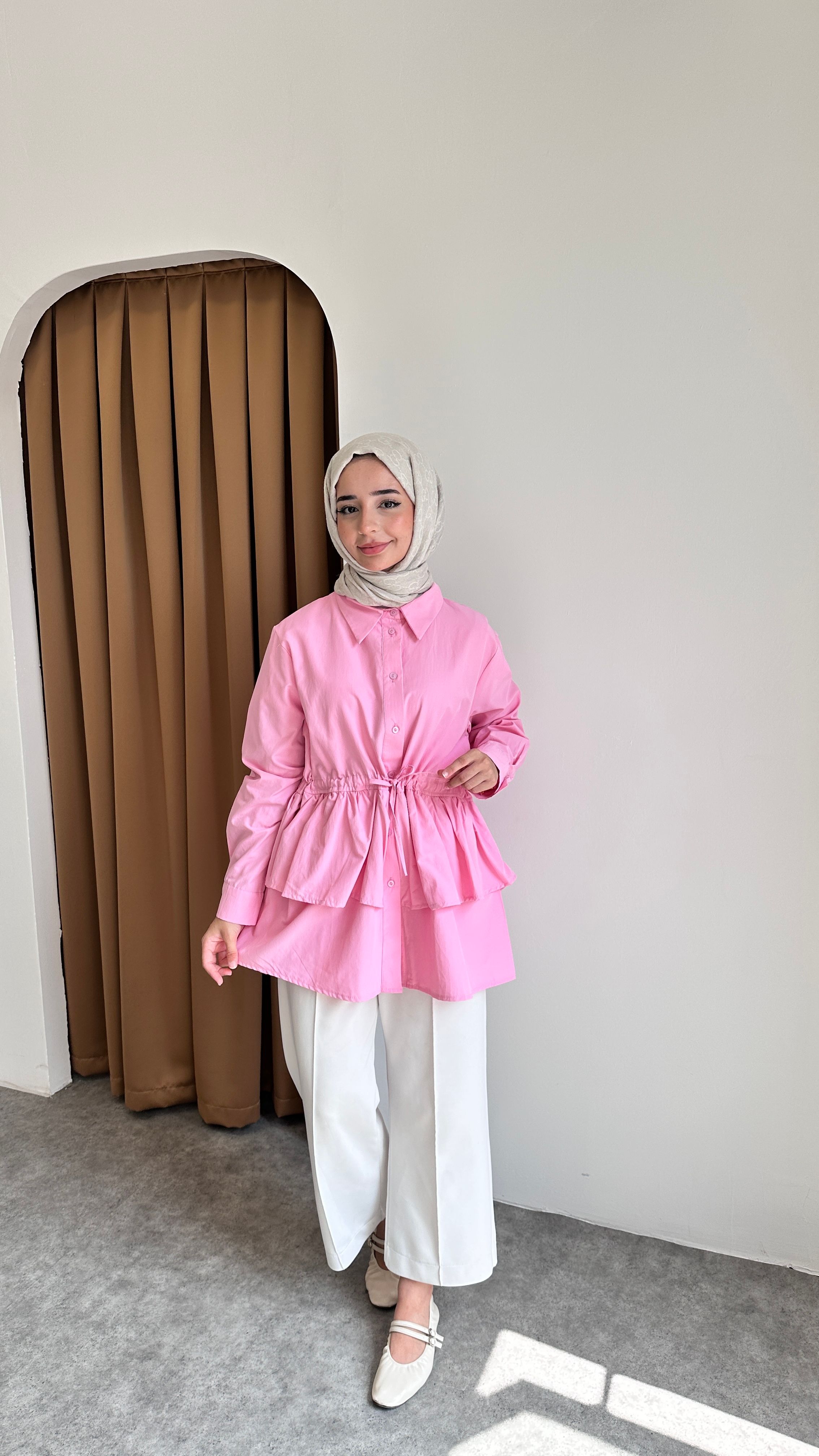 Belia Gömlek - Pembe