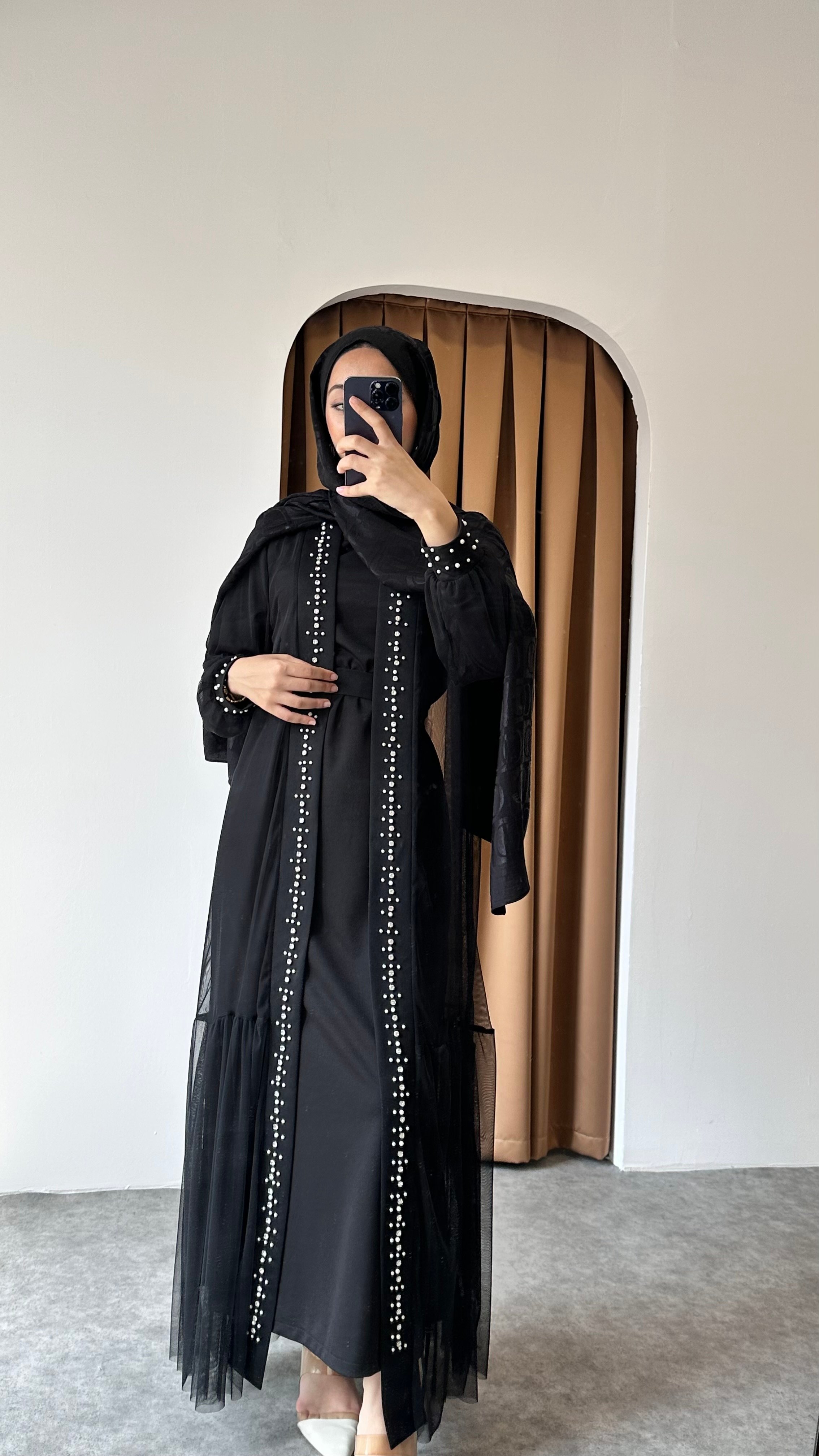 İki parça Zerafet Abaya - Siyah