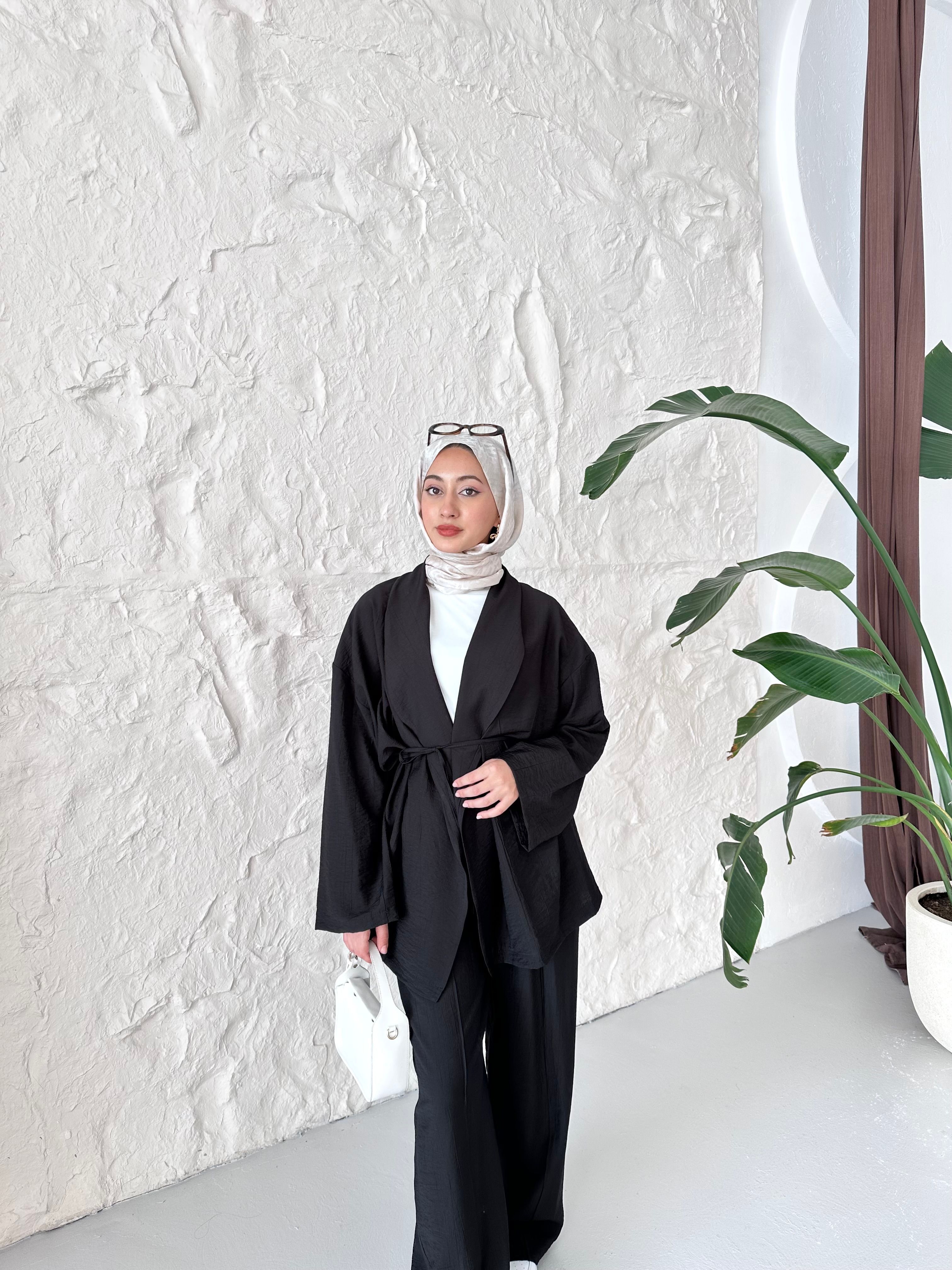 Luna Oversize Takım - Siyah