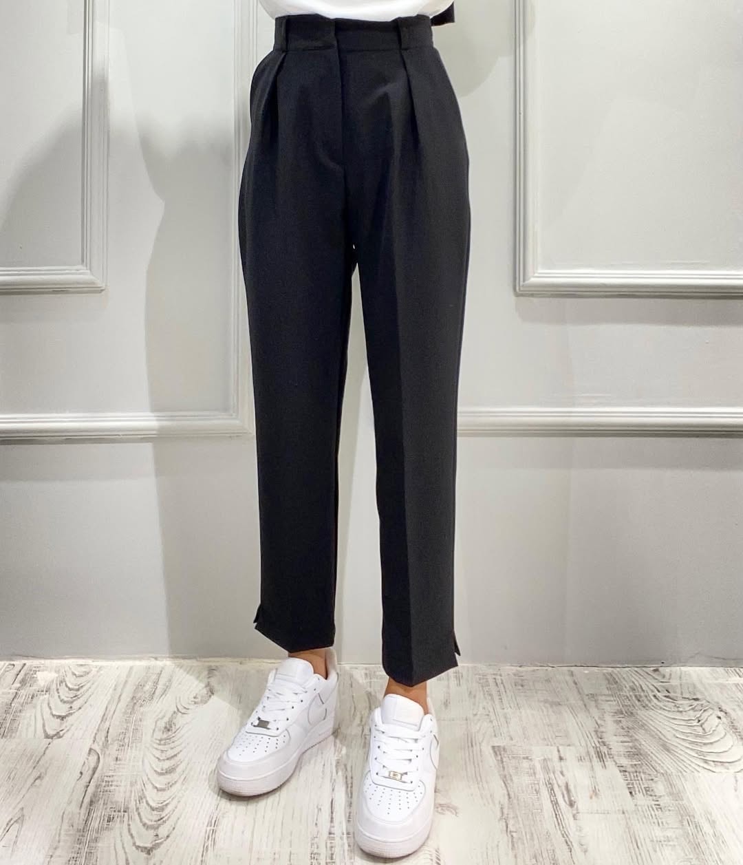 Lina Klasik Pantolon - Siyah