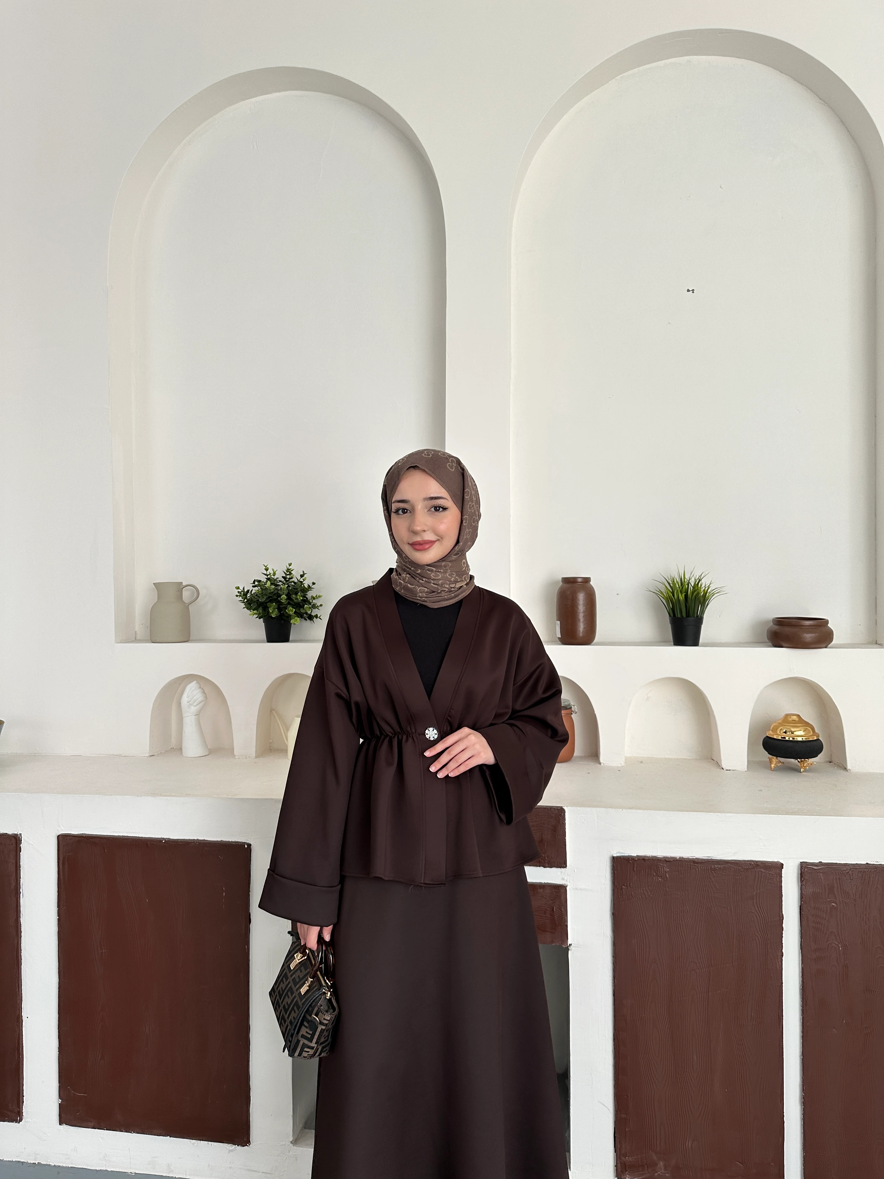 Luna Basic Takım - Kahve