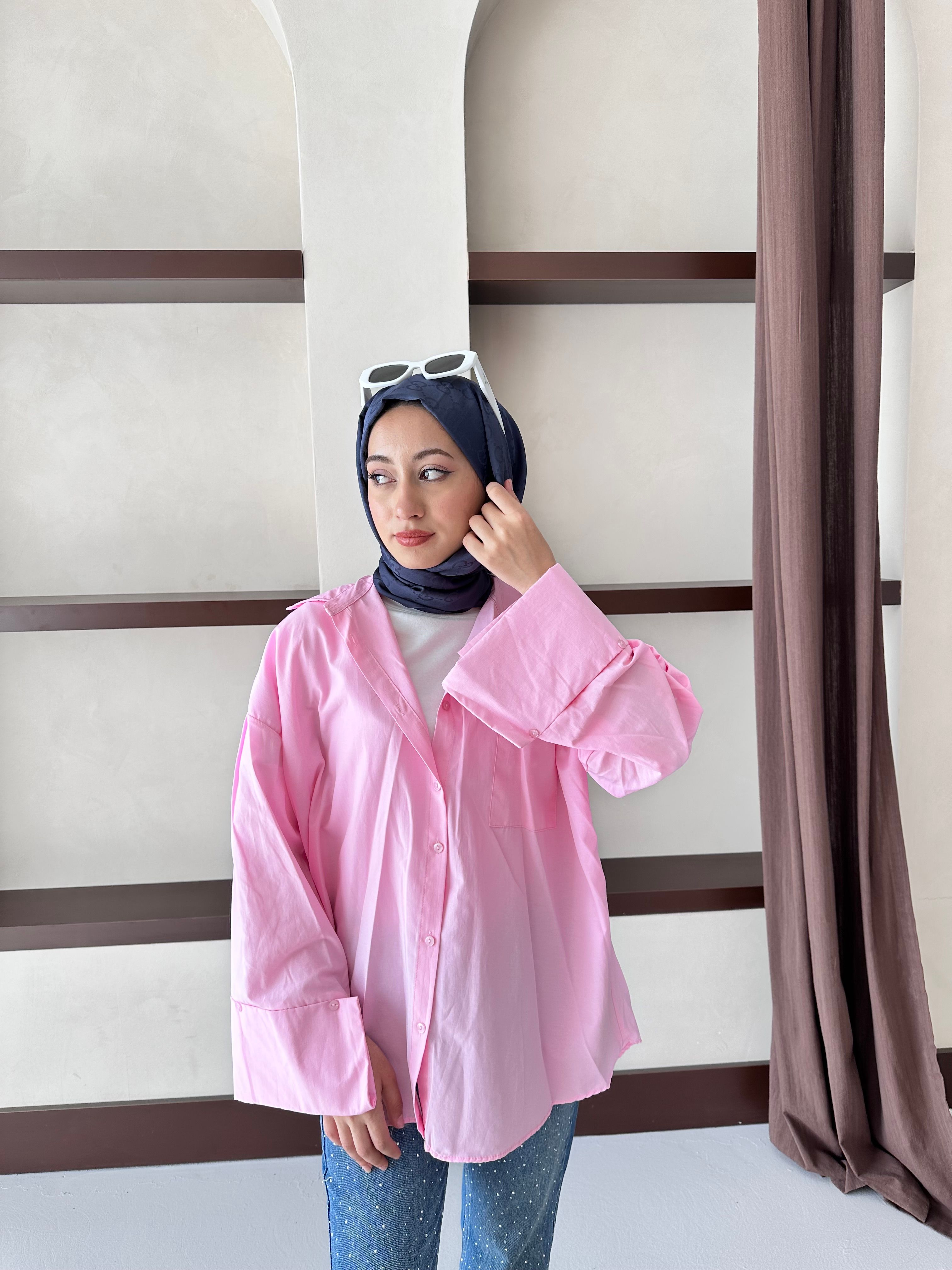 Blazer Gömlek - Pembe