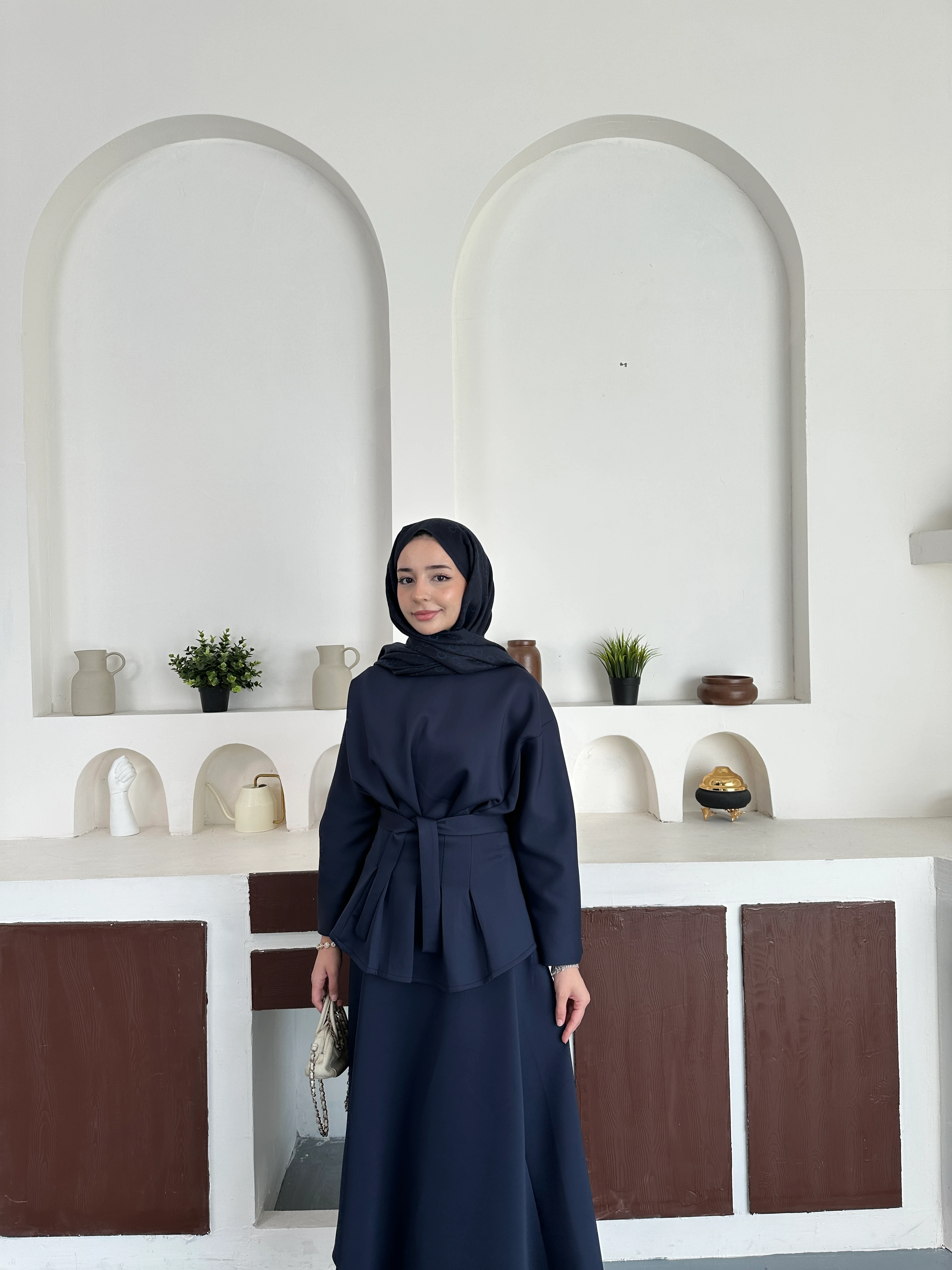 Pileli etekli takım